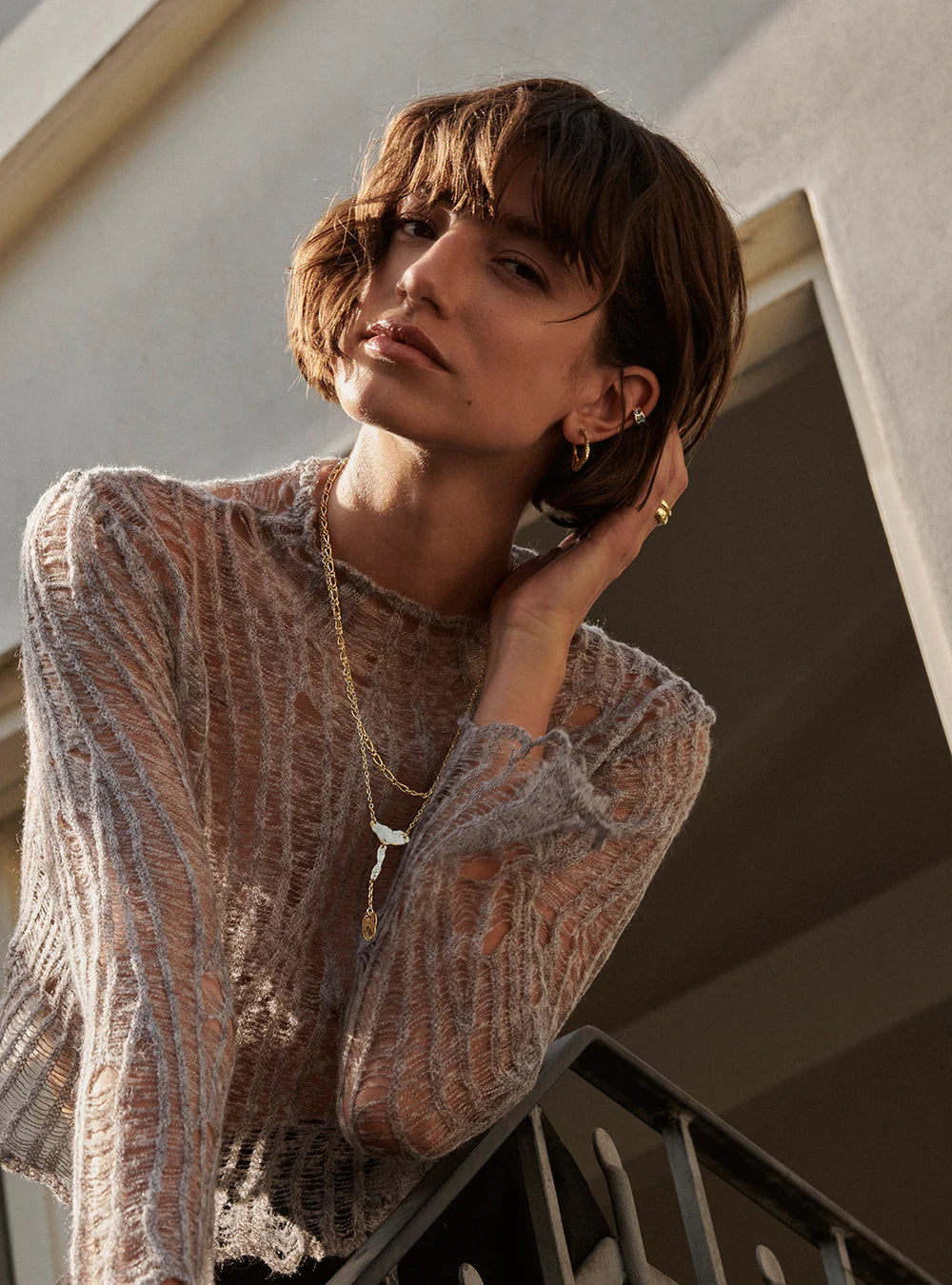 FEELINGS earring GP 14K