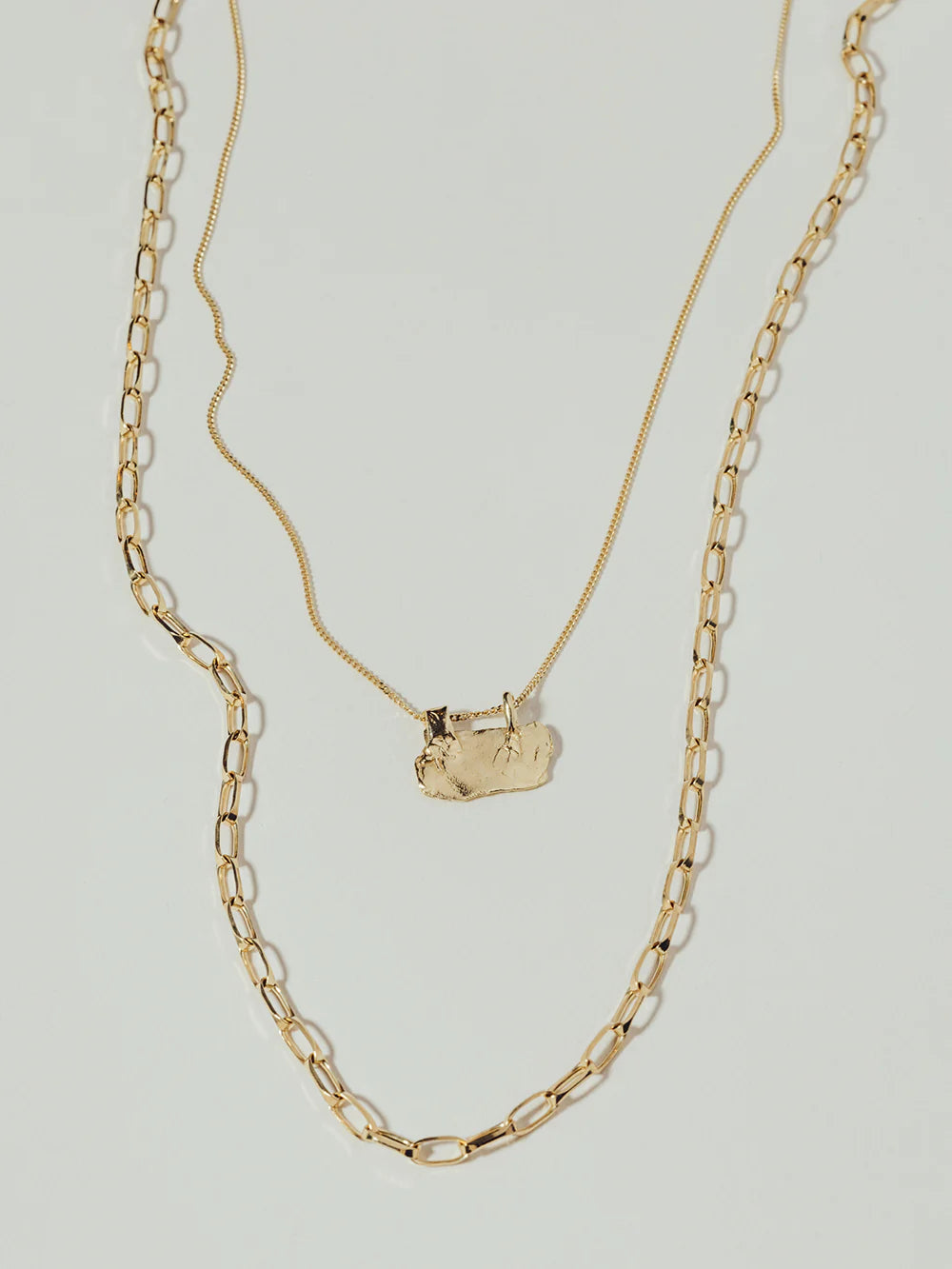 REPEAT long necklace GP 14K