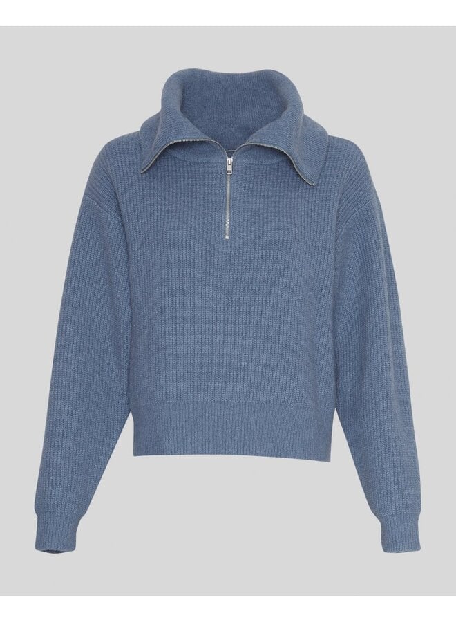GYTTA Zip Pullover BLUEFIN MELANGE