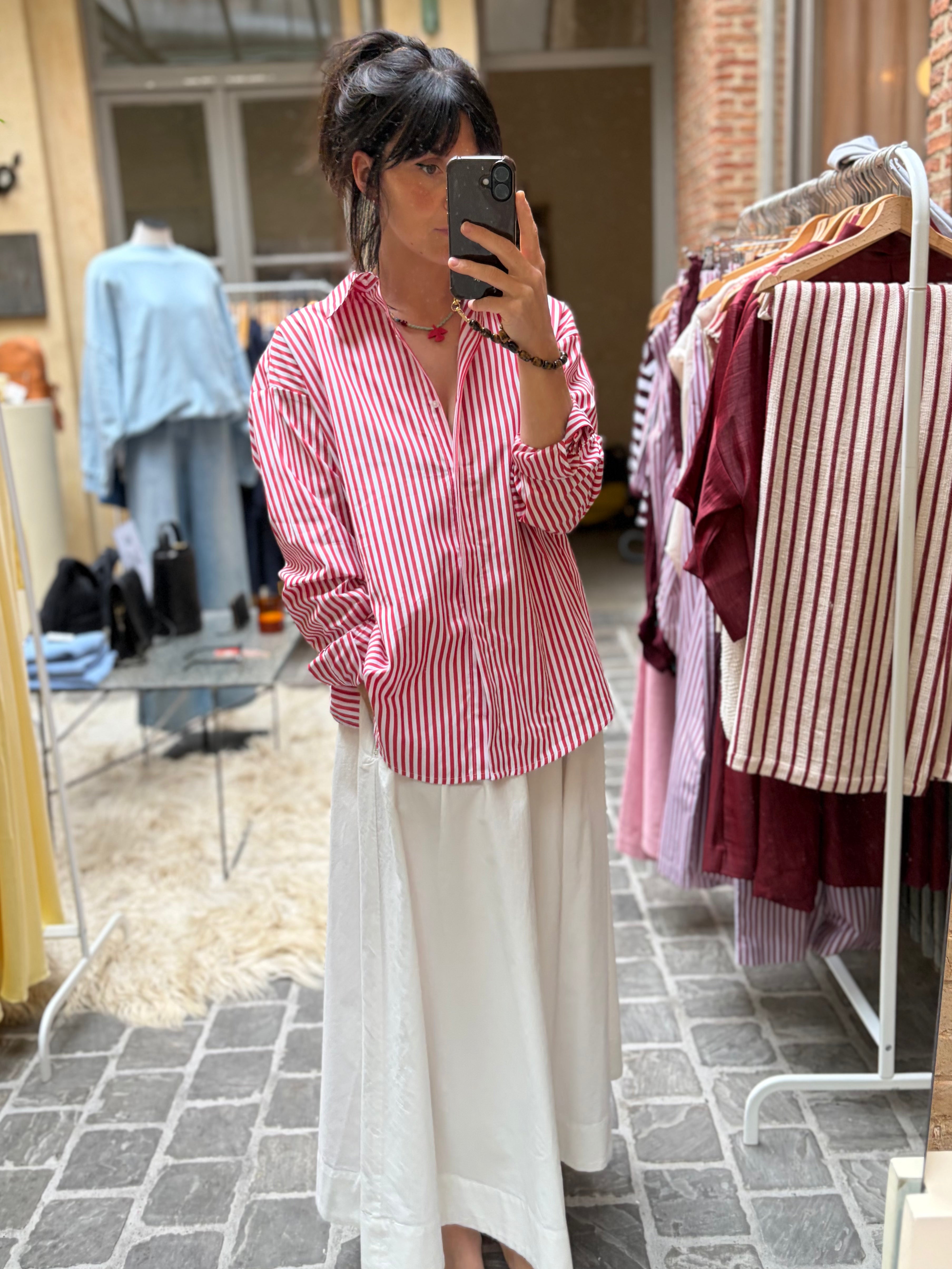 MACE Oxford Skirt - White