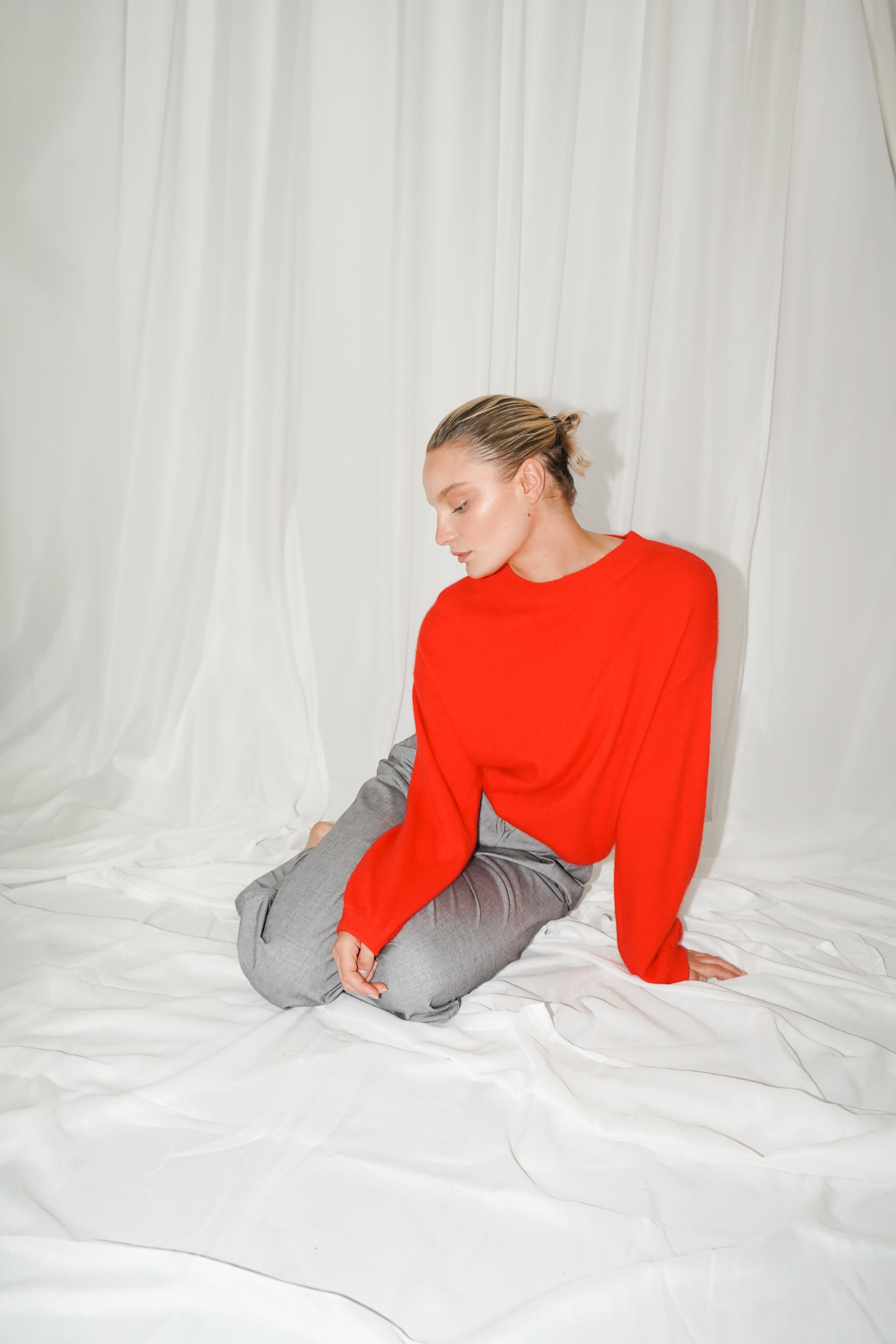 COLORADO 3/4 Puffed sleeves pull Orange