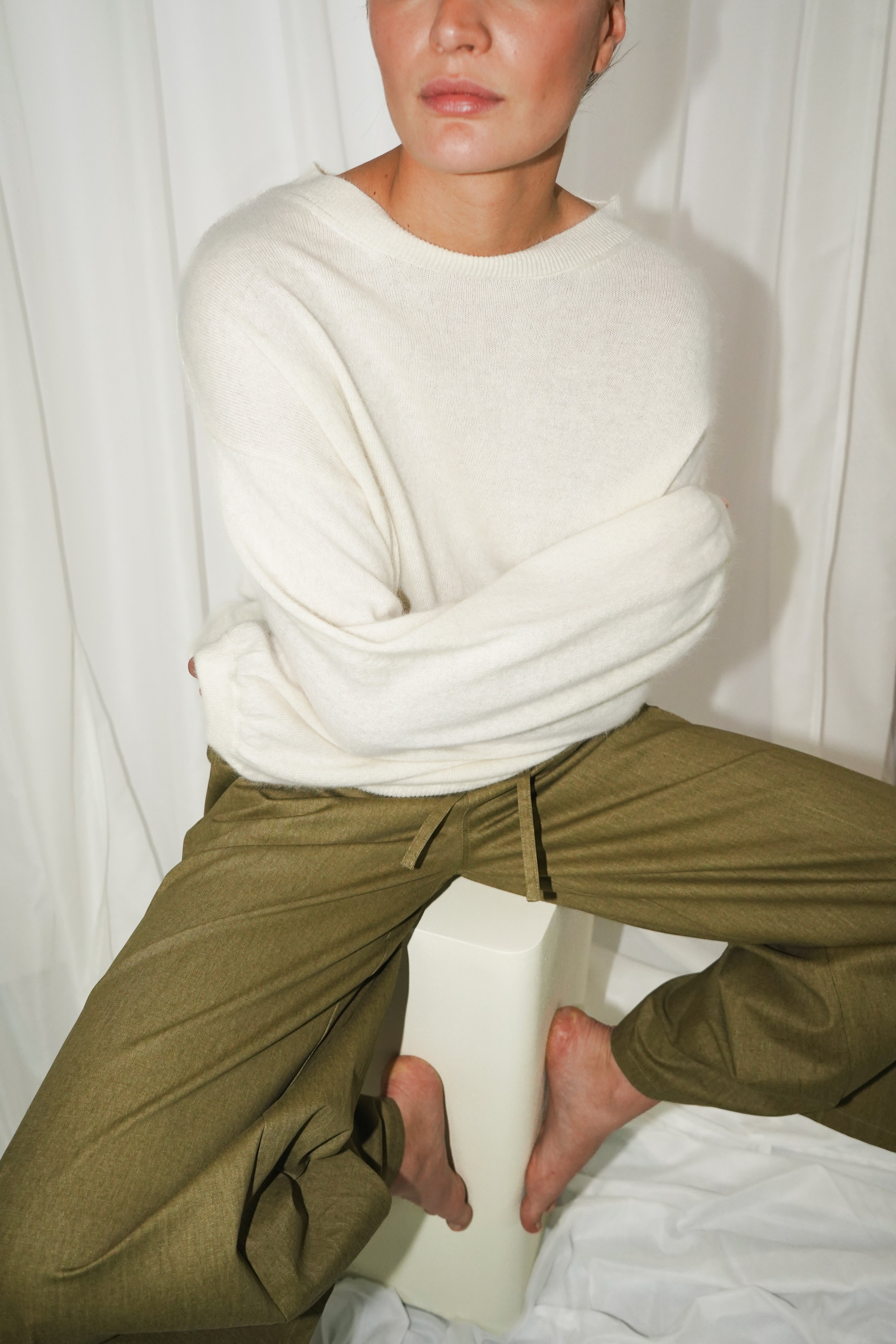 COLORADO 3/4 Puffed sleeves pull Offwhite