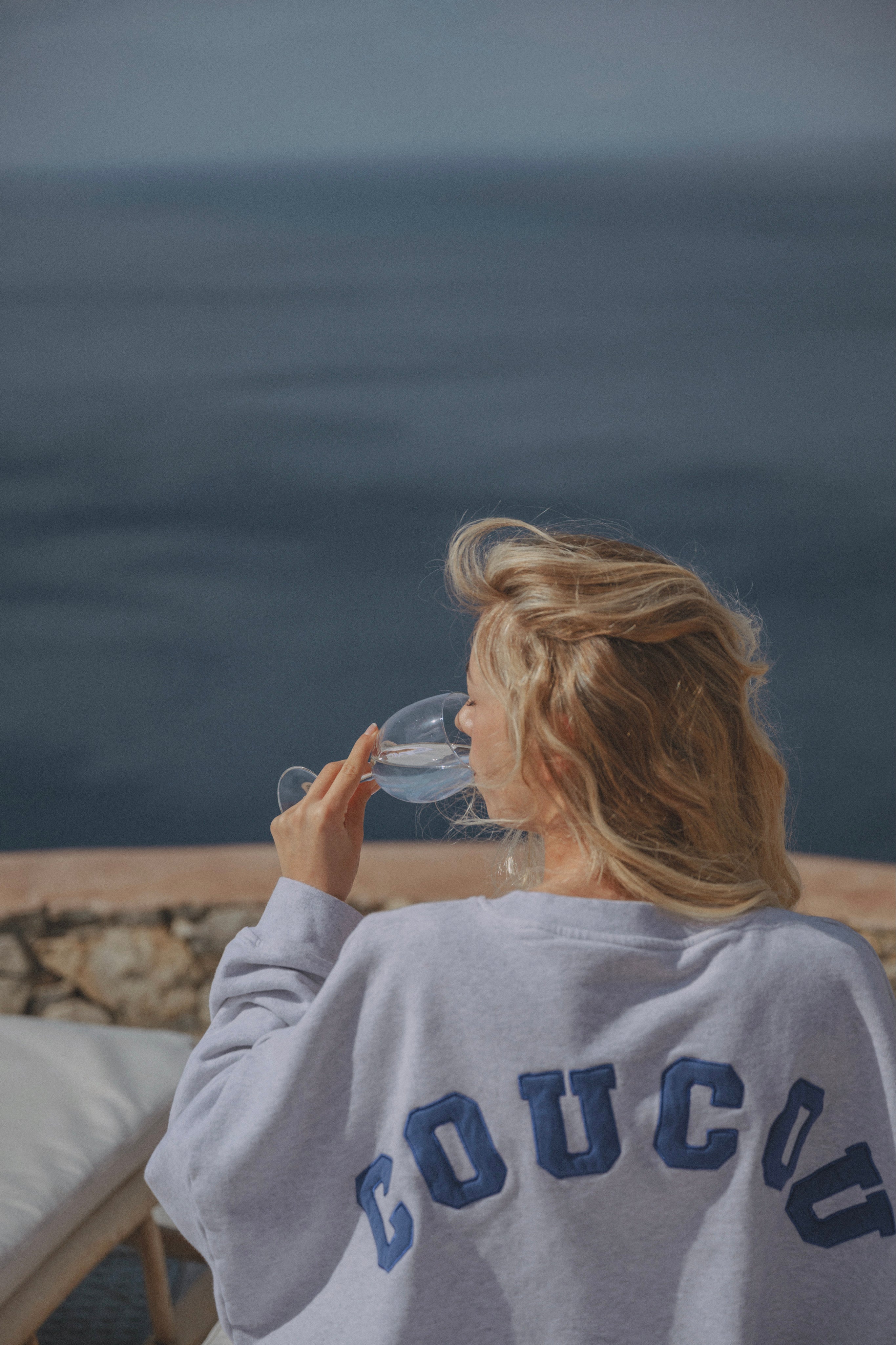 JOSEPH Sweater Grey/blue letters