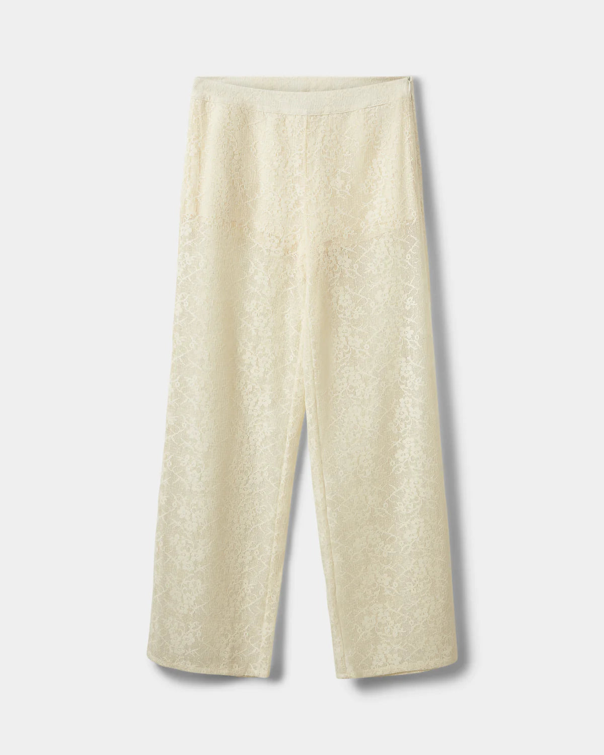 IVYSW Crochet Lace Trousers - Cream White