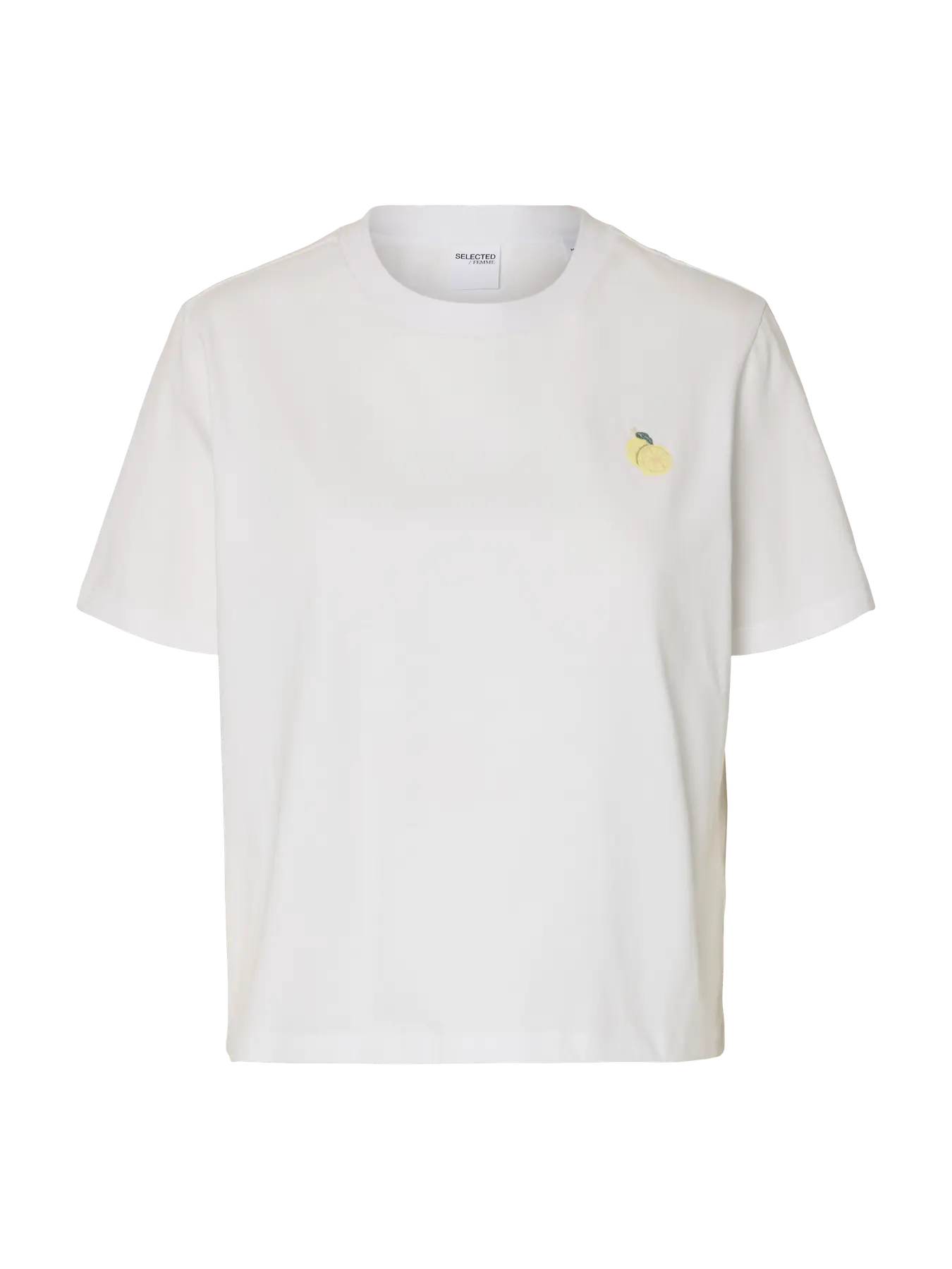 SLFELLA SS Boxy tee Lemon print