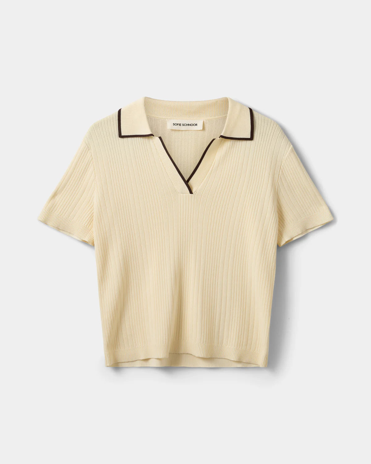 JAMIESW knit polo OFF WHITE