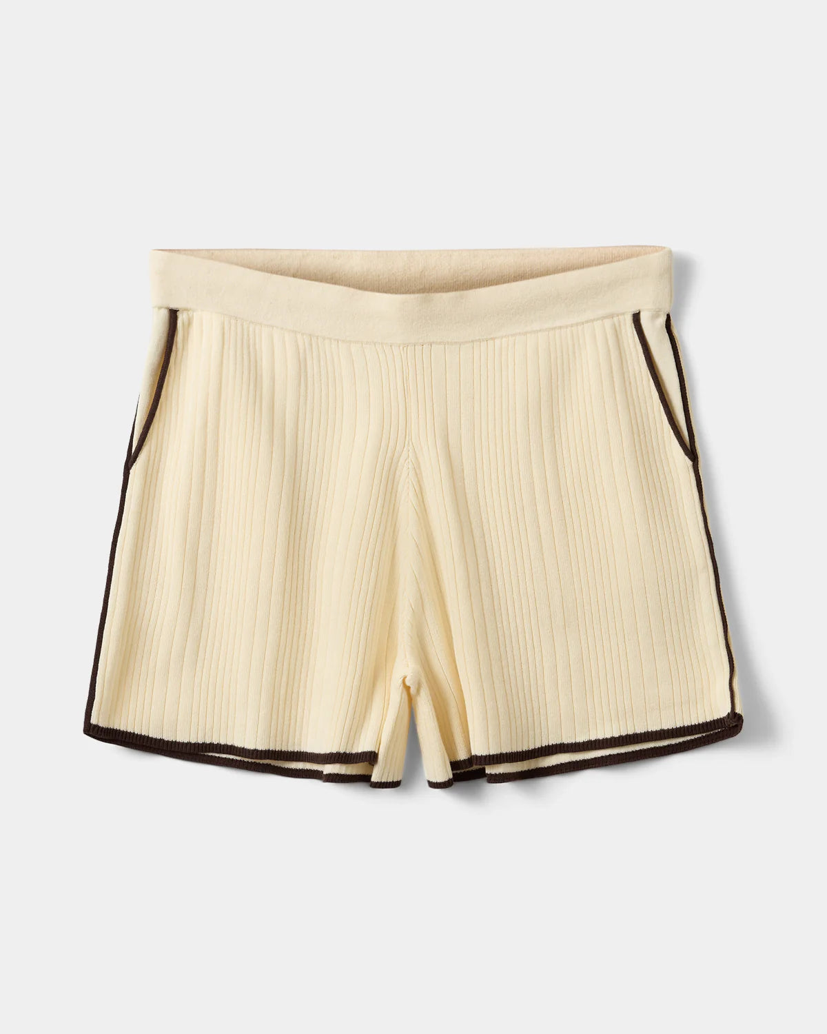 JOLIESW knit shorts OFF WHITE