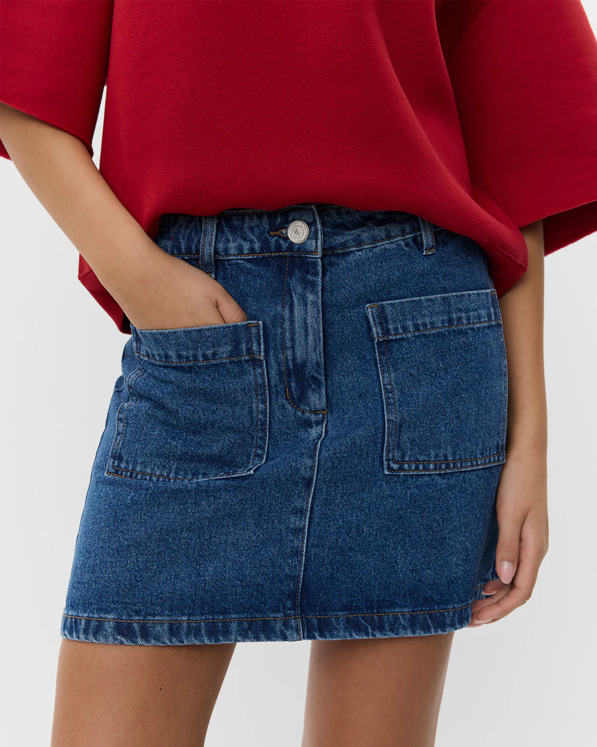 LEONA Skirt Denim Blue