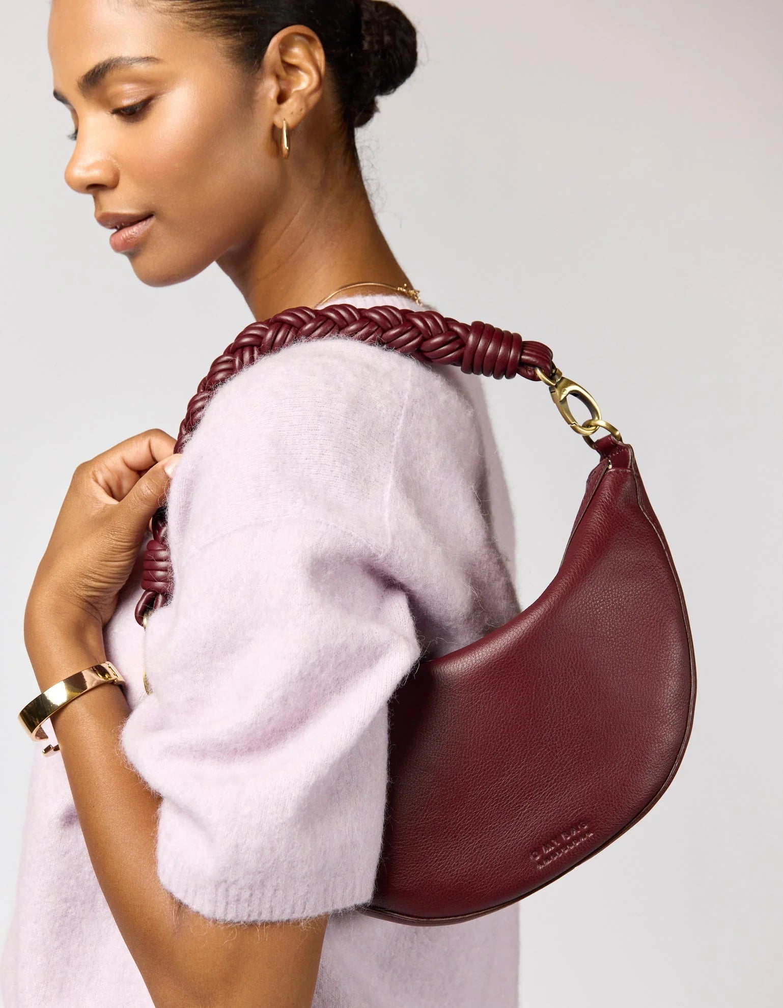 LEO Bag - Dark Cherry Soft Grain