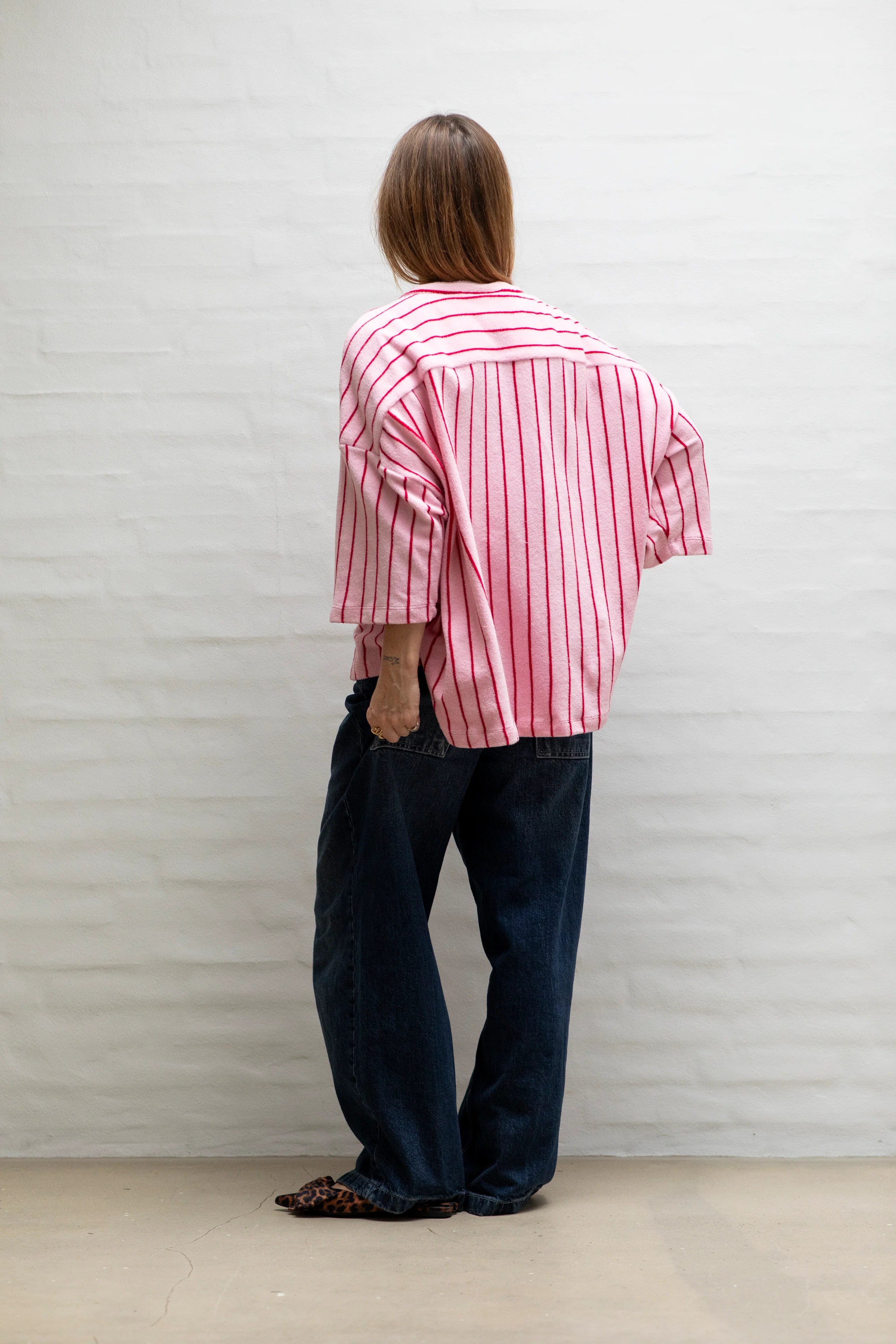 NARAM Oversized Shirt BABY PINK & SKI PATROL