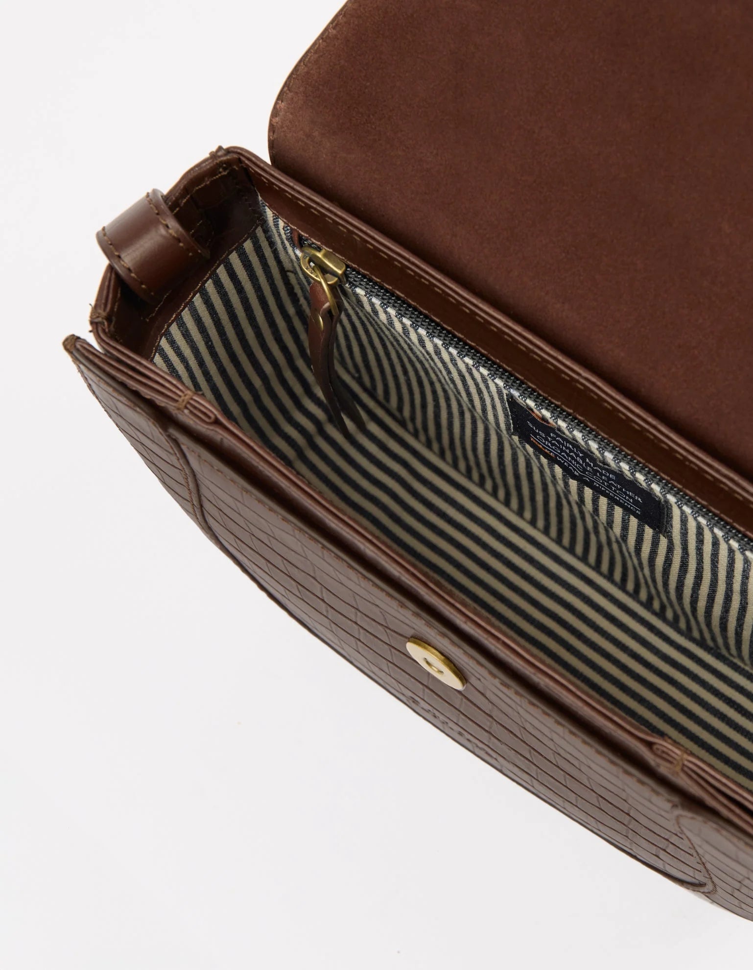 NINA Bag - Chocolate Croco Leather