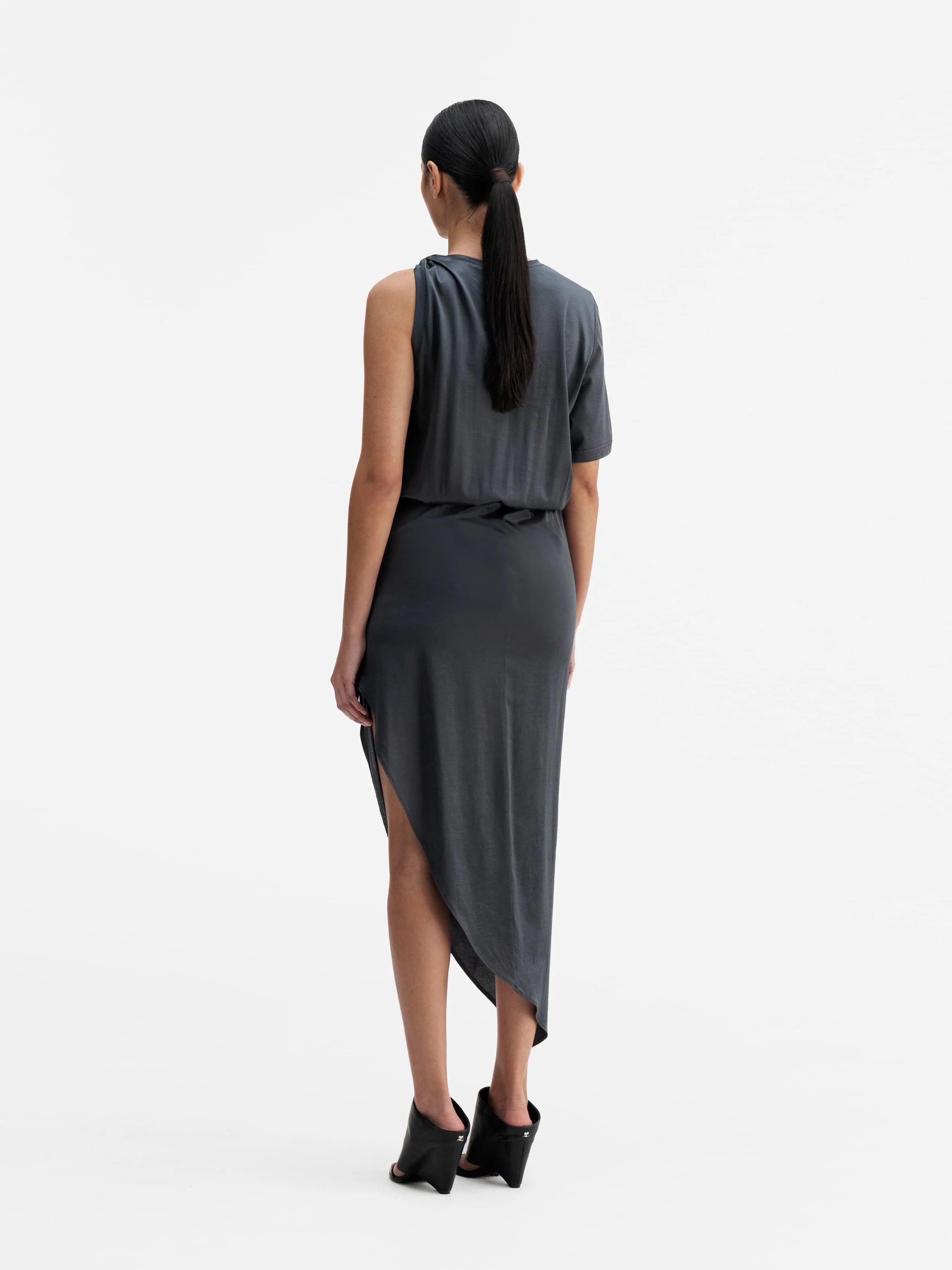 OKI Twisted Dress - Dark Grey