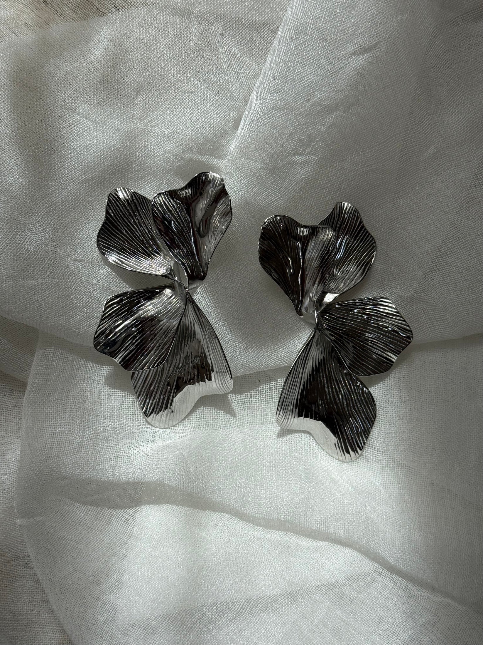 FLORA Oorbellen ZILVER