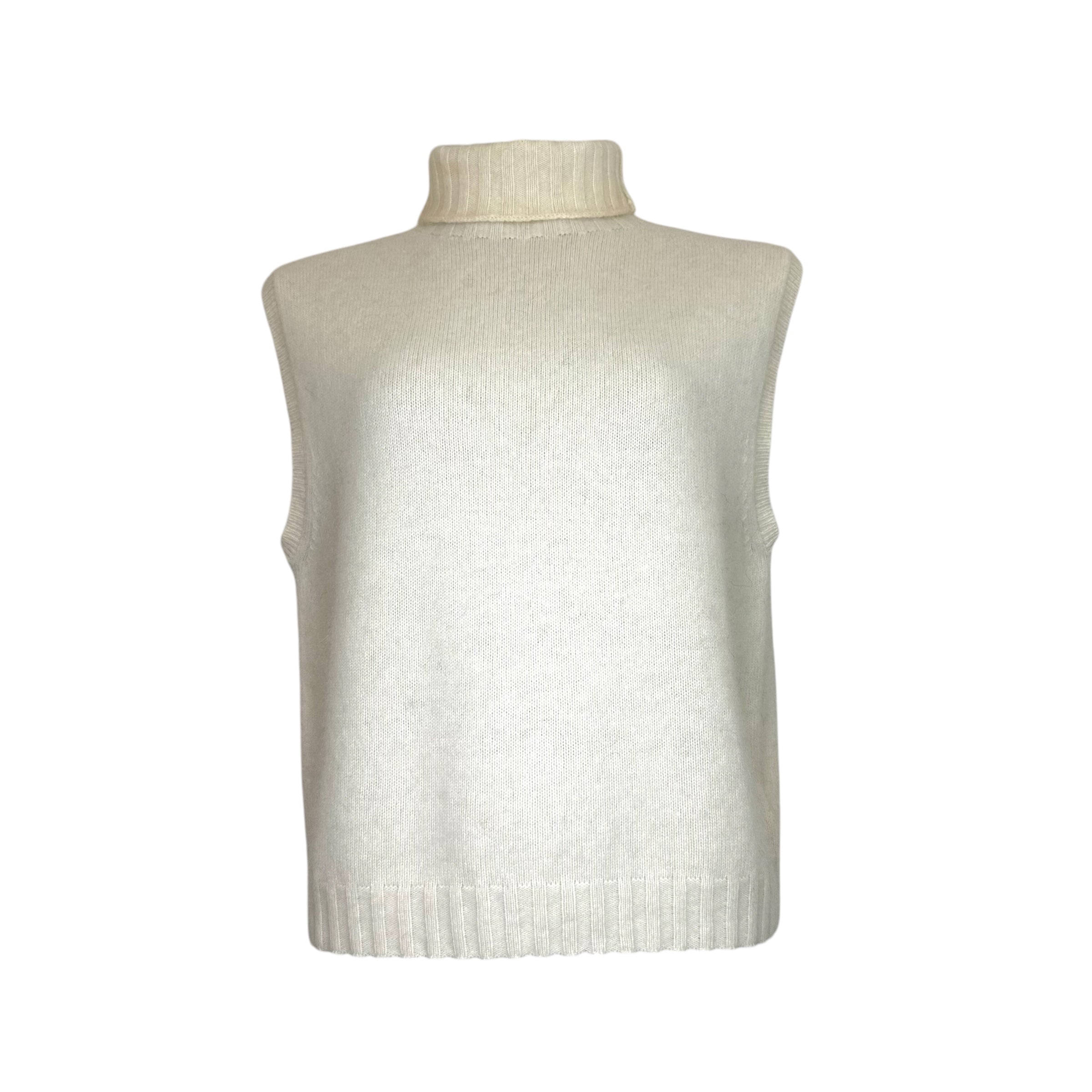 FORT COLLINS Sleeveless turtleneck pull Offwhite