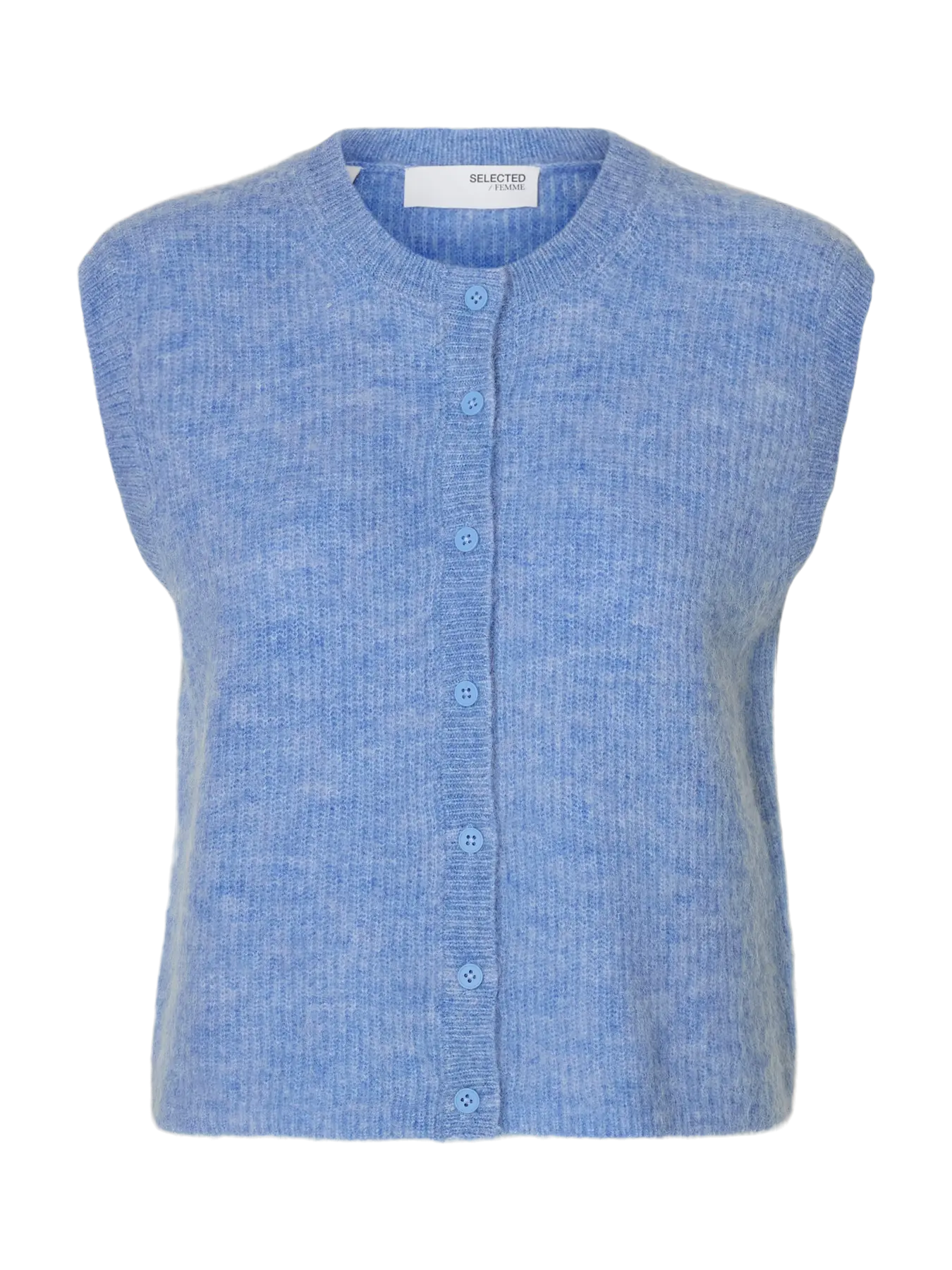 SLFLULU Vest Cornflower blue melange