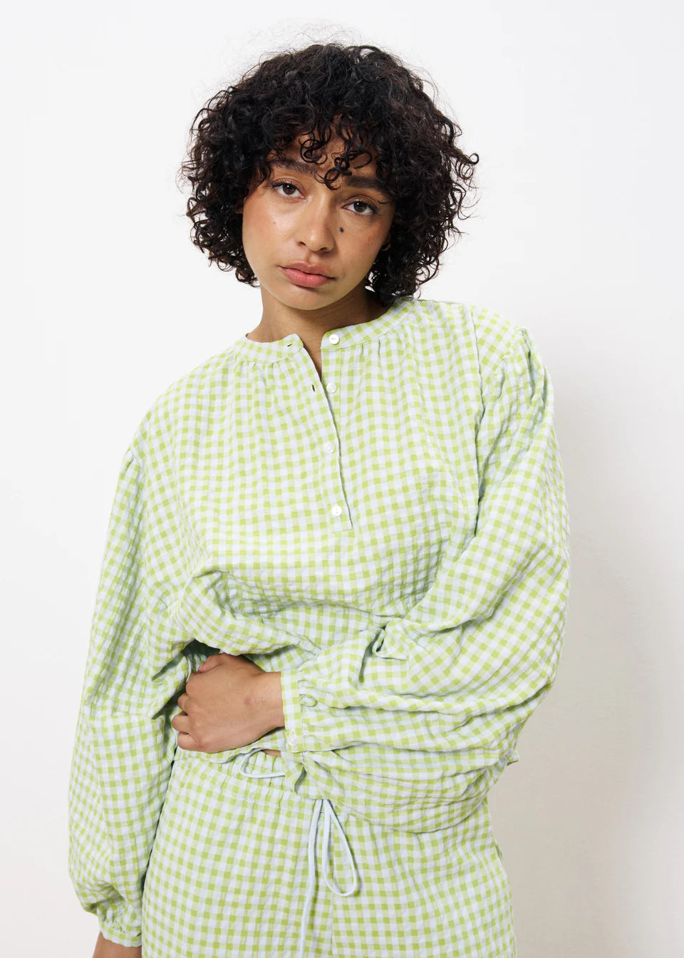 NOURA Blouse Lime