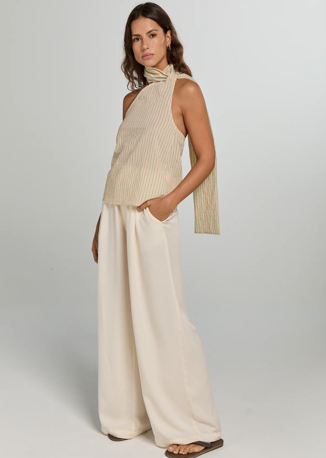 LEONIE Tencel Pants ECRU