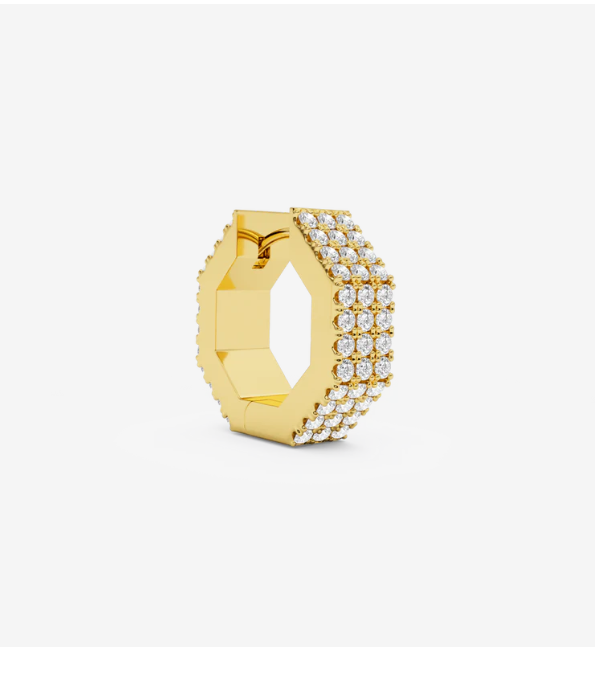 EDGE SMALL DIAMOND earring GOLD