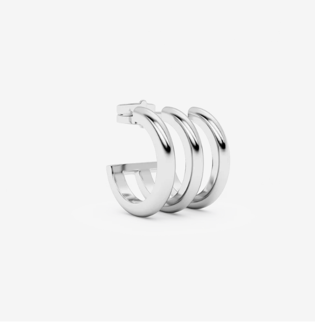 TRIO IVA earstud SILVER