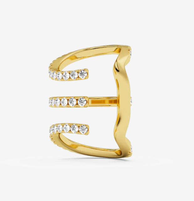 TRIO IVY earcuff GOLD