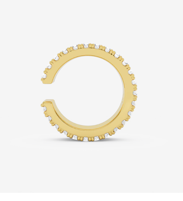 FLAT DIAMOND earcuff GOLD