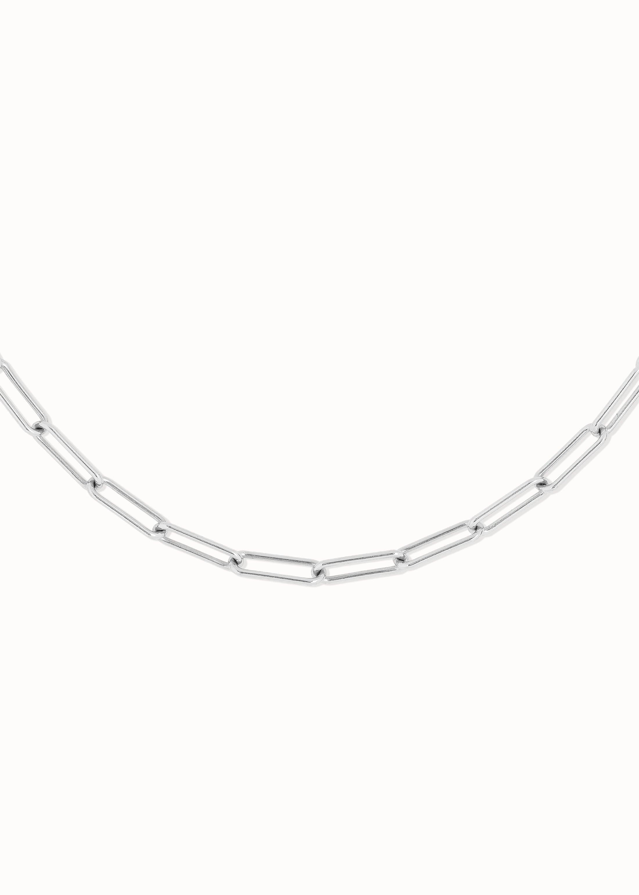 SQUARE chain necklace SILVER