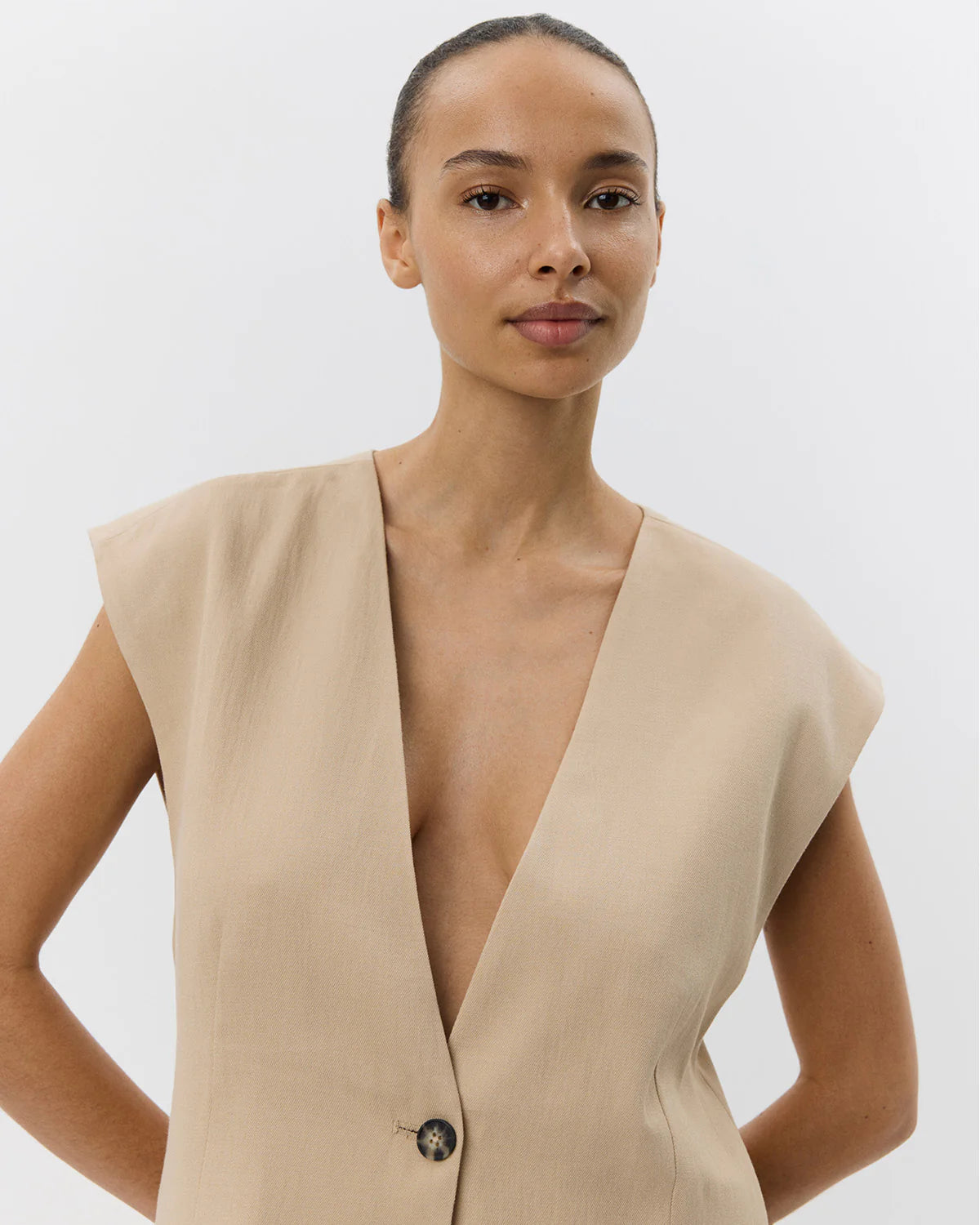 WALLISSW Vest Beige