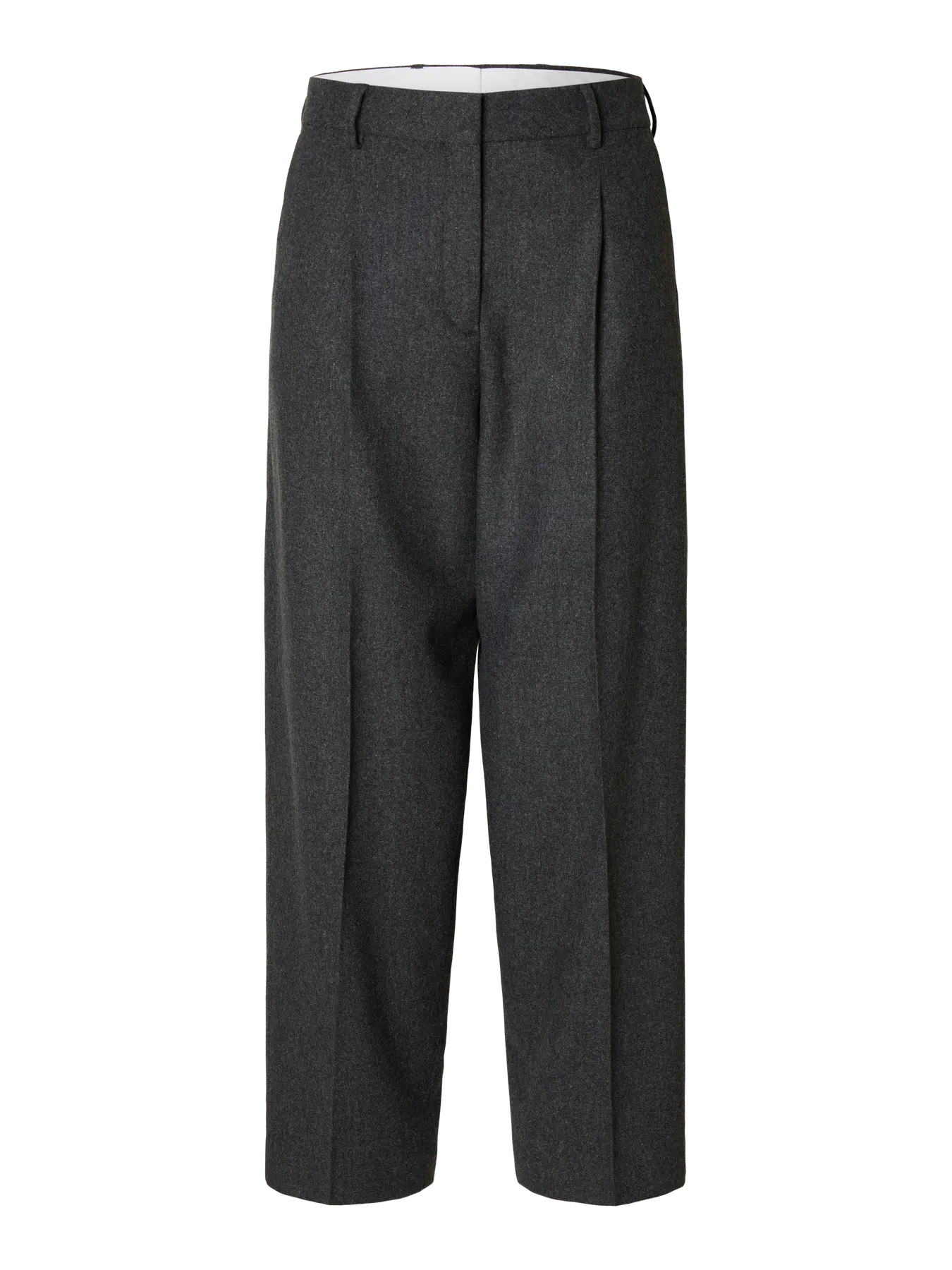 SLFBARREL BERIT HW Pants Dark grey