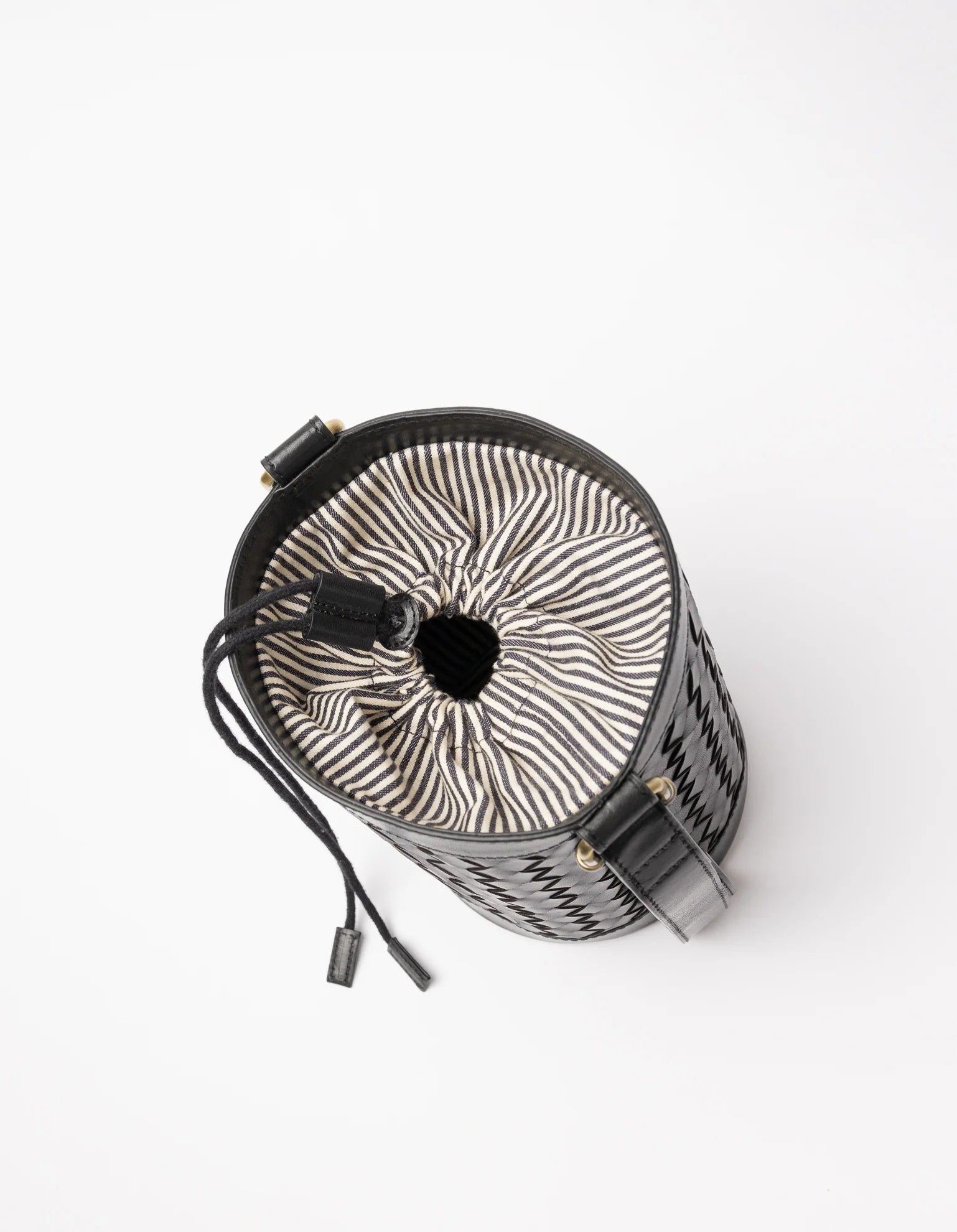 ZOLA Bag - Black Classic Woven Leather
