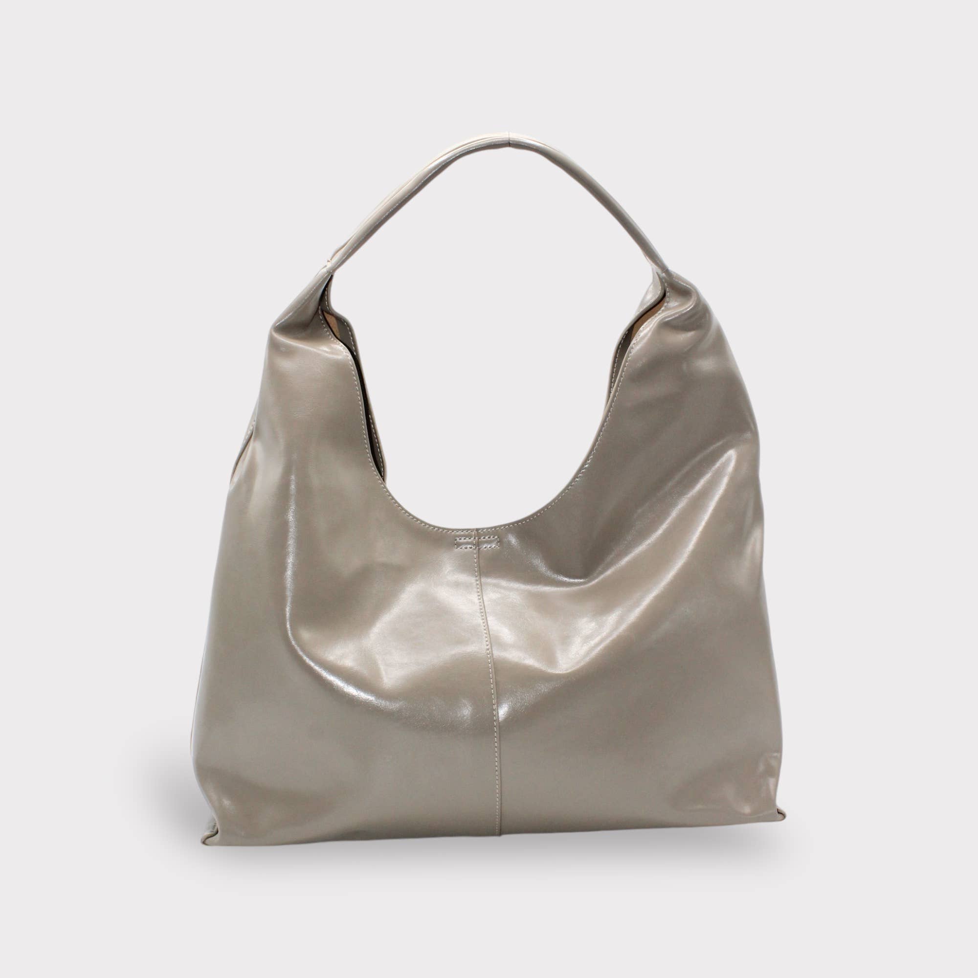 BECK Leather Tote Bag GRAY