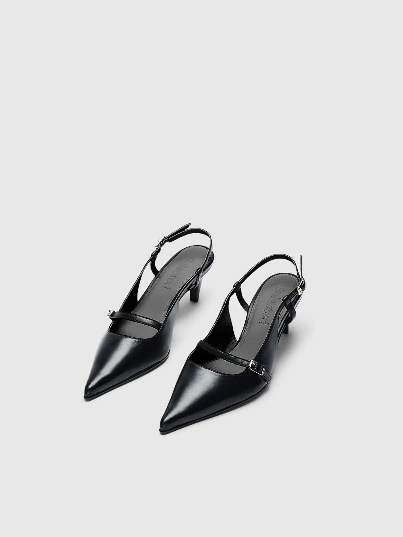 SLFISLA Leather Slingbacks