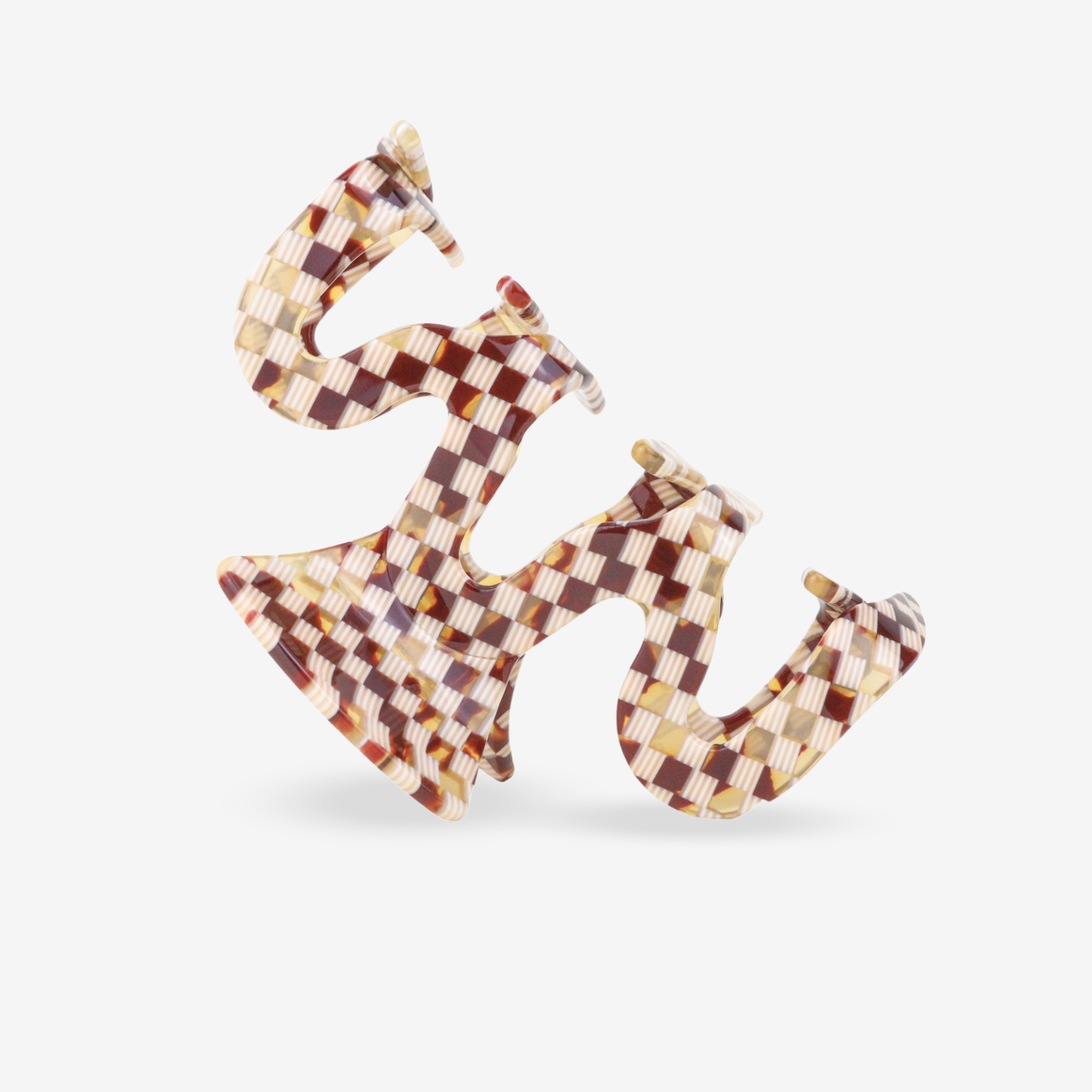 Hair Clip - Grand Wave Check