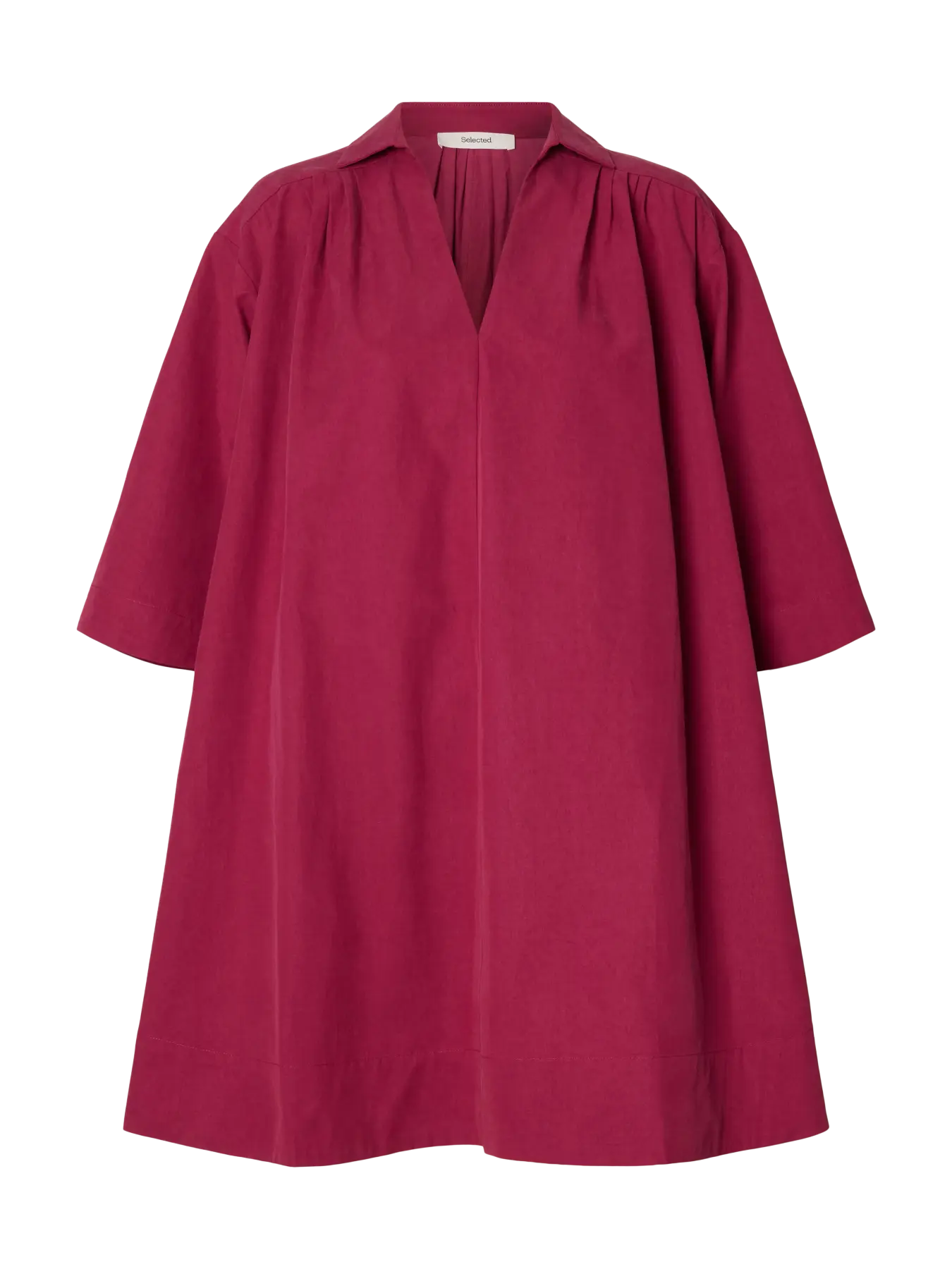 SLFTALIA oversize 3/4 short dress ANEMONE