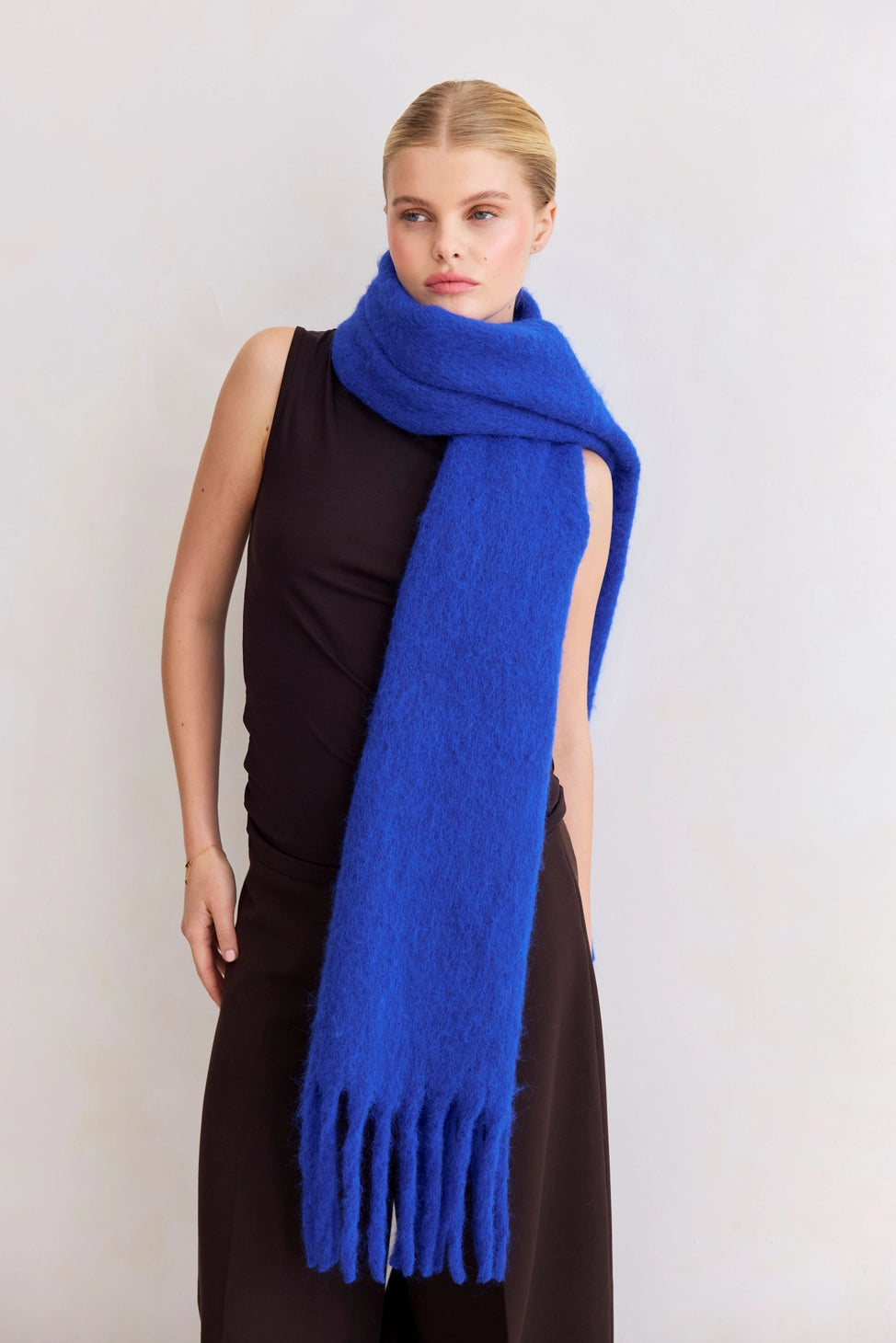 REYKJAVIK Scarf RWS Wool - Electric Blue