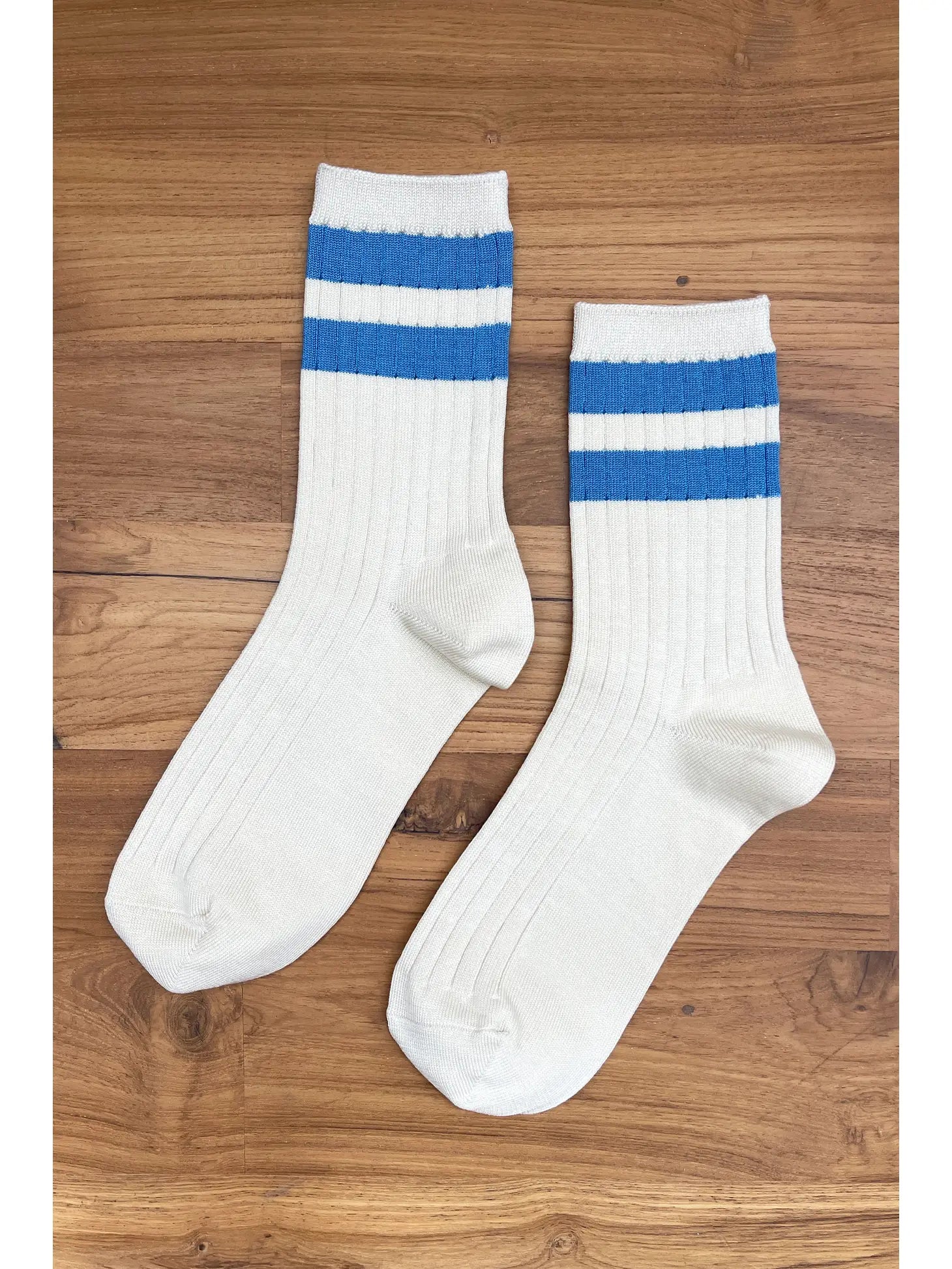 HER VARSITY socks BLUE