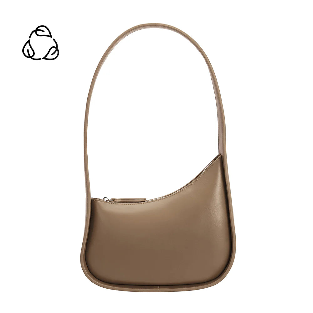 WILLOW Taupe recycled vegan shoulder bag