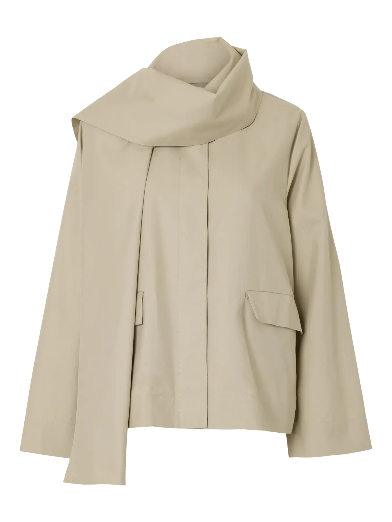 SLFPAMINA Scarf Jacket FOSSIL