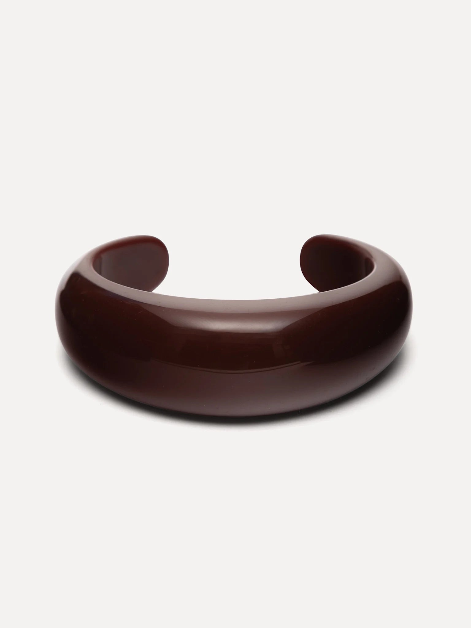 LES SOEURS armband RESIN BANGLE BURGUNDY