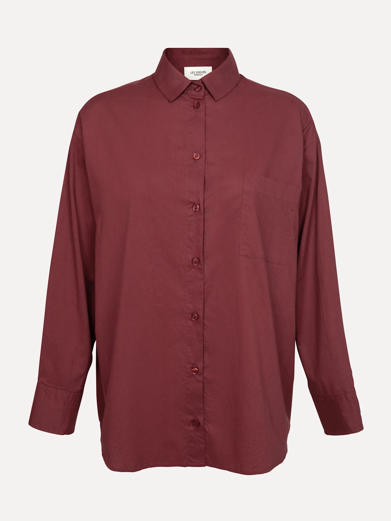 YARA basic shirt BORDEAUX