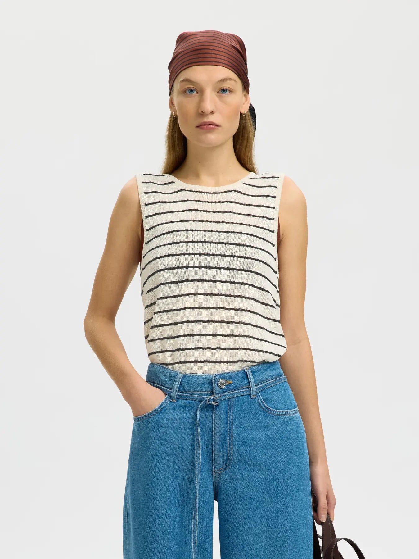 SLWMOON SL knit top BIRCH BLACK