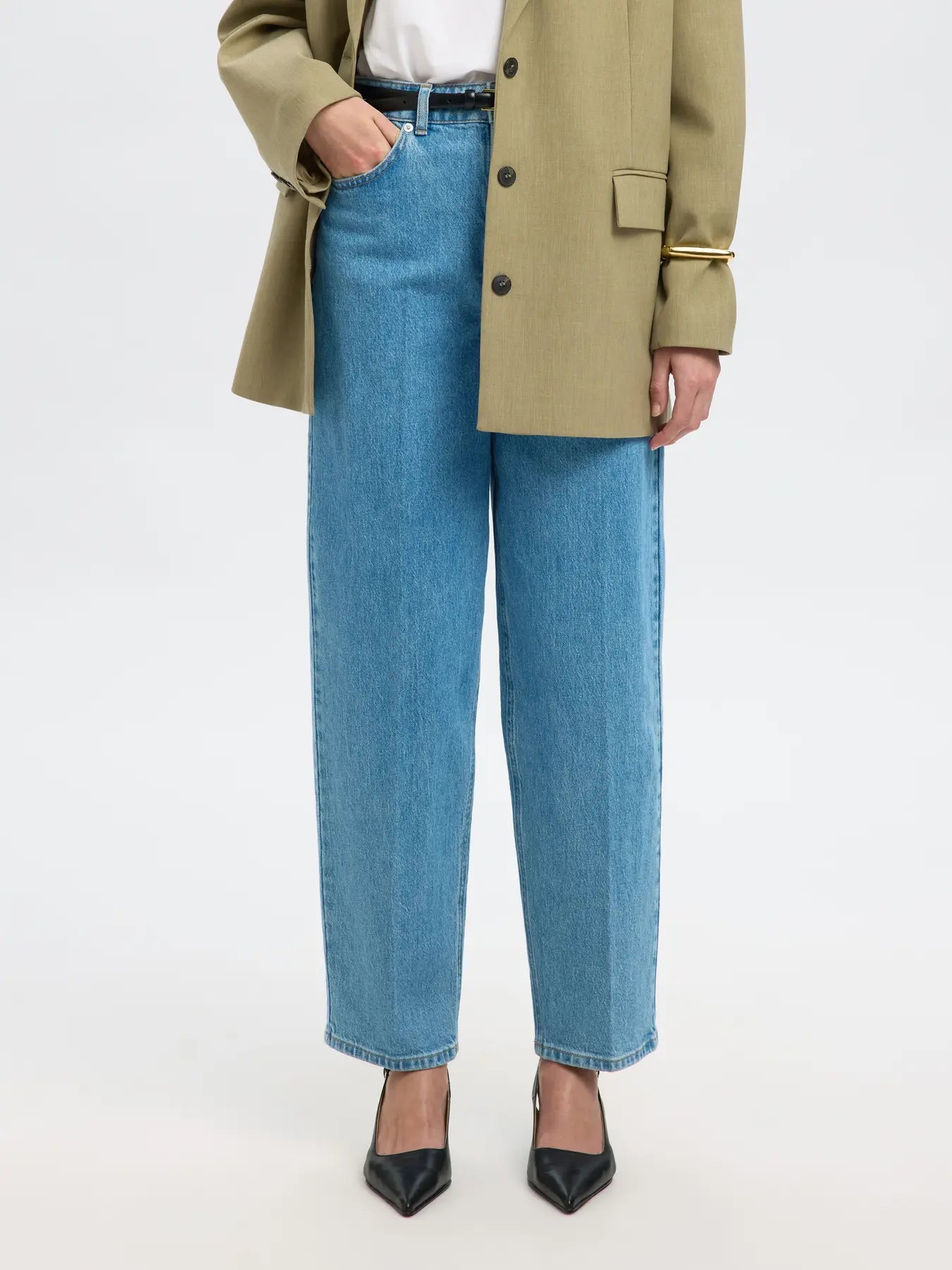 SLFBARREL Liva Kori HW Jeans