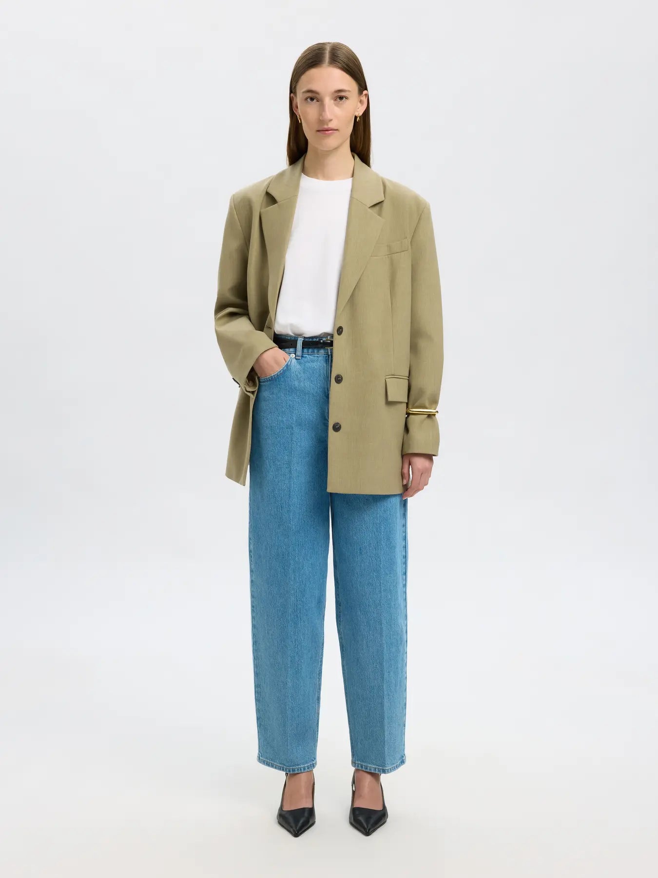 SLFBARREL Liva Kori HW Jeans