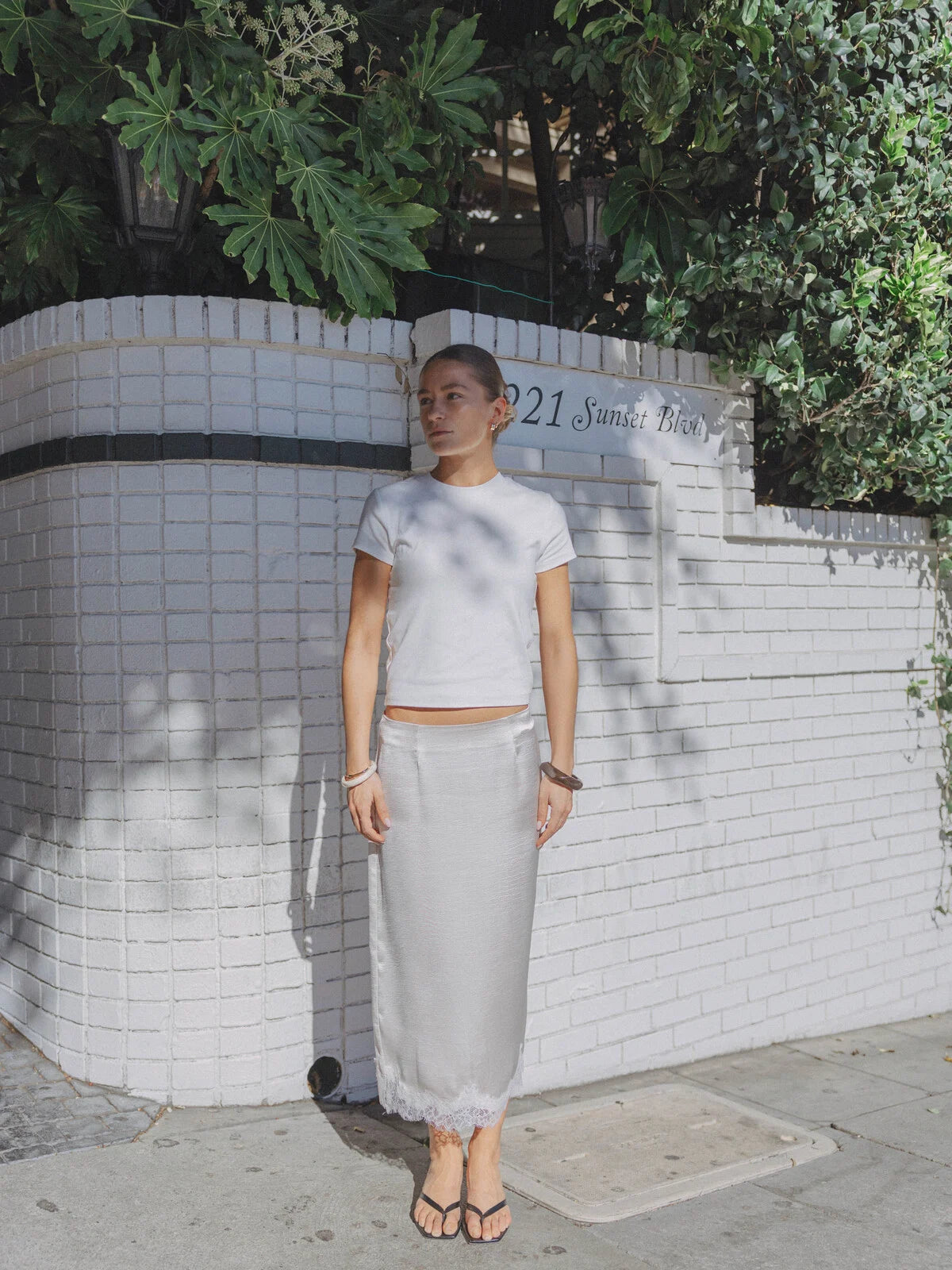 OLIVE T-shirt - White