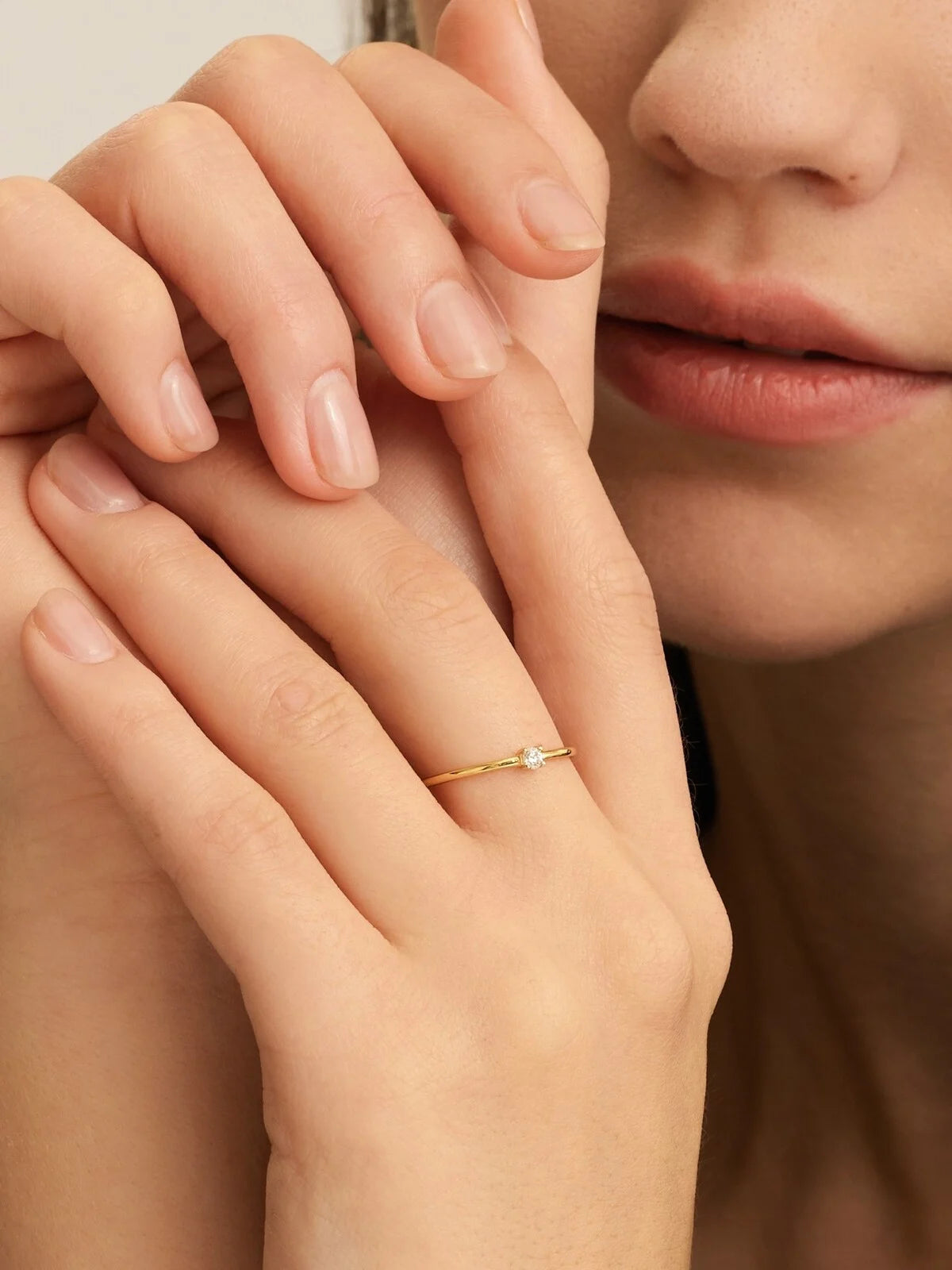 CHLOE moodstone CLEAR GOLD