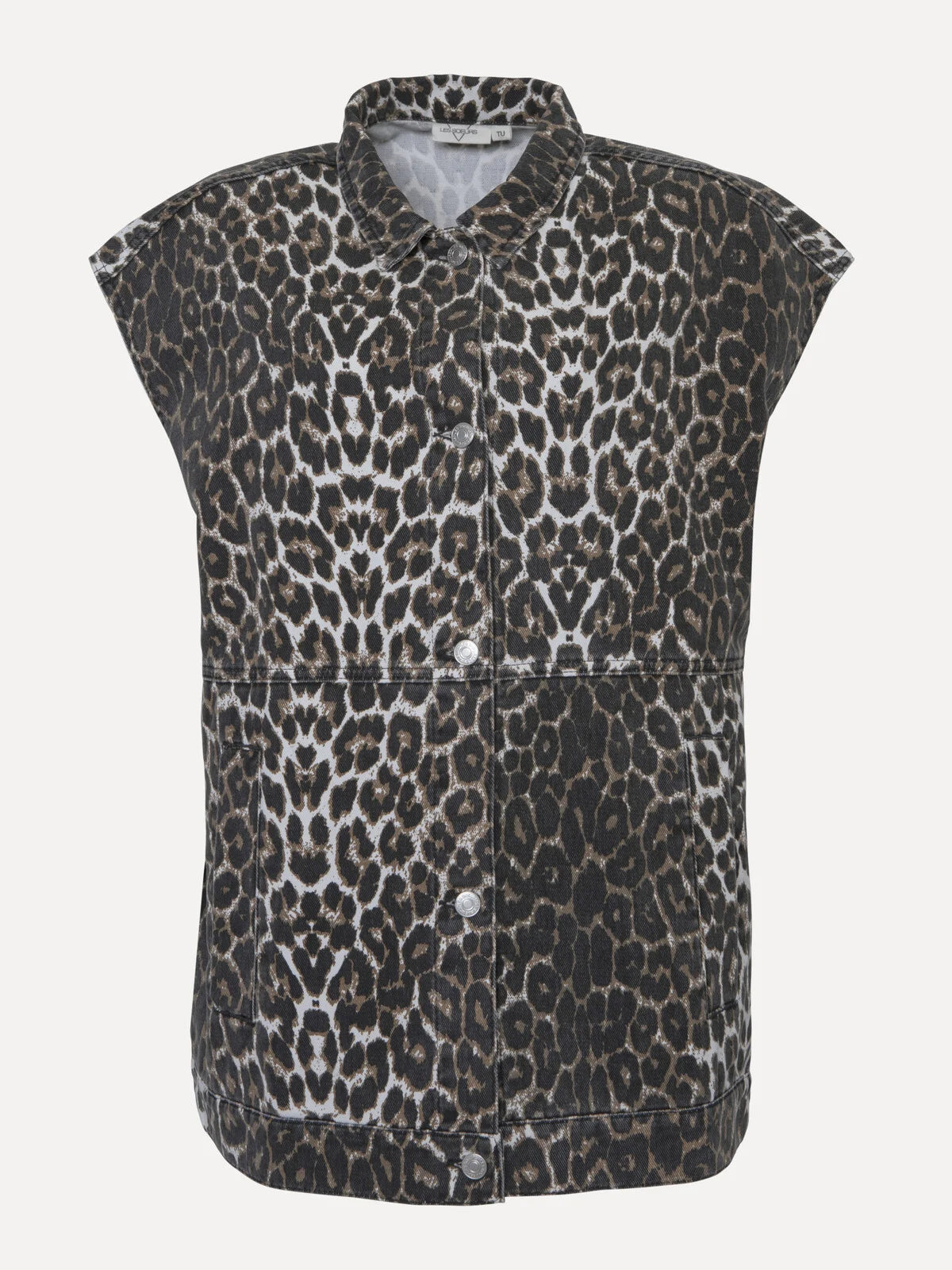 LOA Denim Sleeveless Jack Leopard