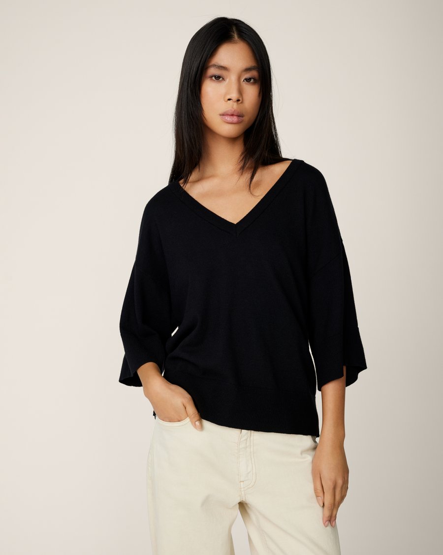 ESLINA Rachelle 2/4 t-shirt BLACK