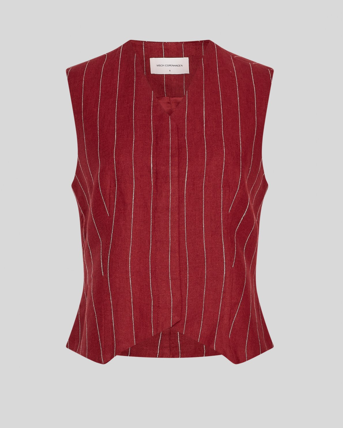 MSCHCLARITTE waistcoat RHUBARB/SAND
