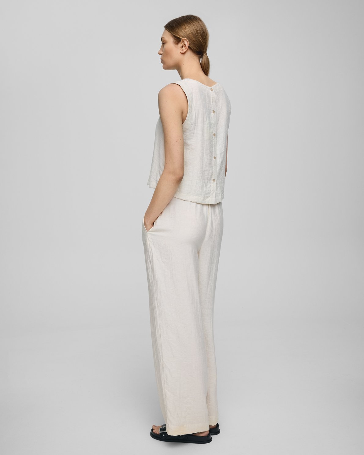 DISA HW Pants SAND MELANGE