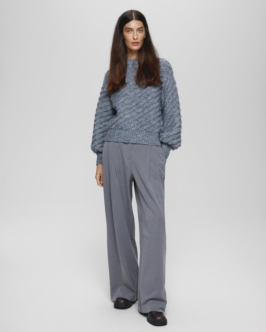 HENRIKA Pants GREY MELANGE