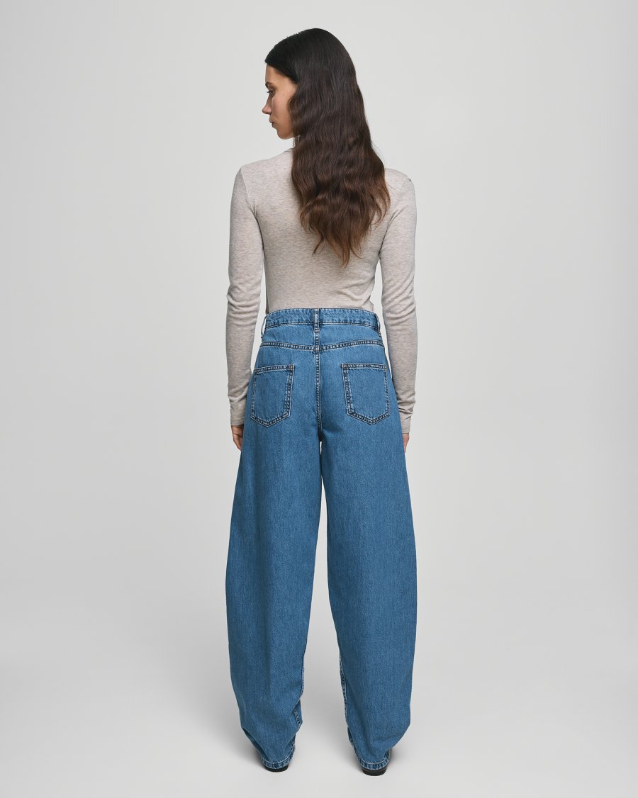 Kobane Lis Barrel - Mid Blue Wash